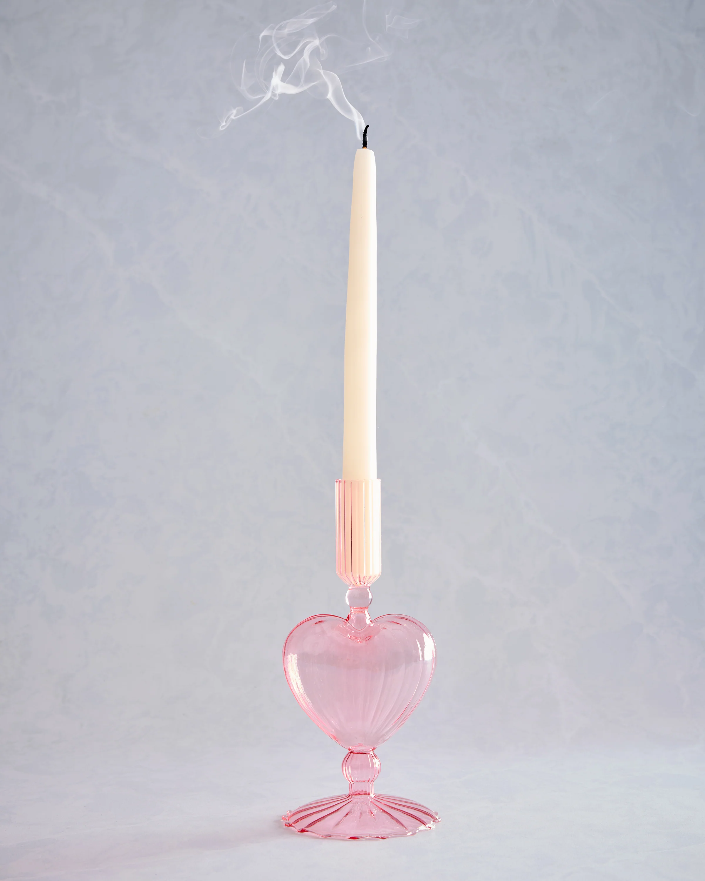 Pink - Heart Taper Holder - Abbott - Image 3