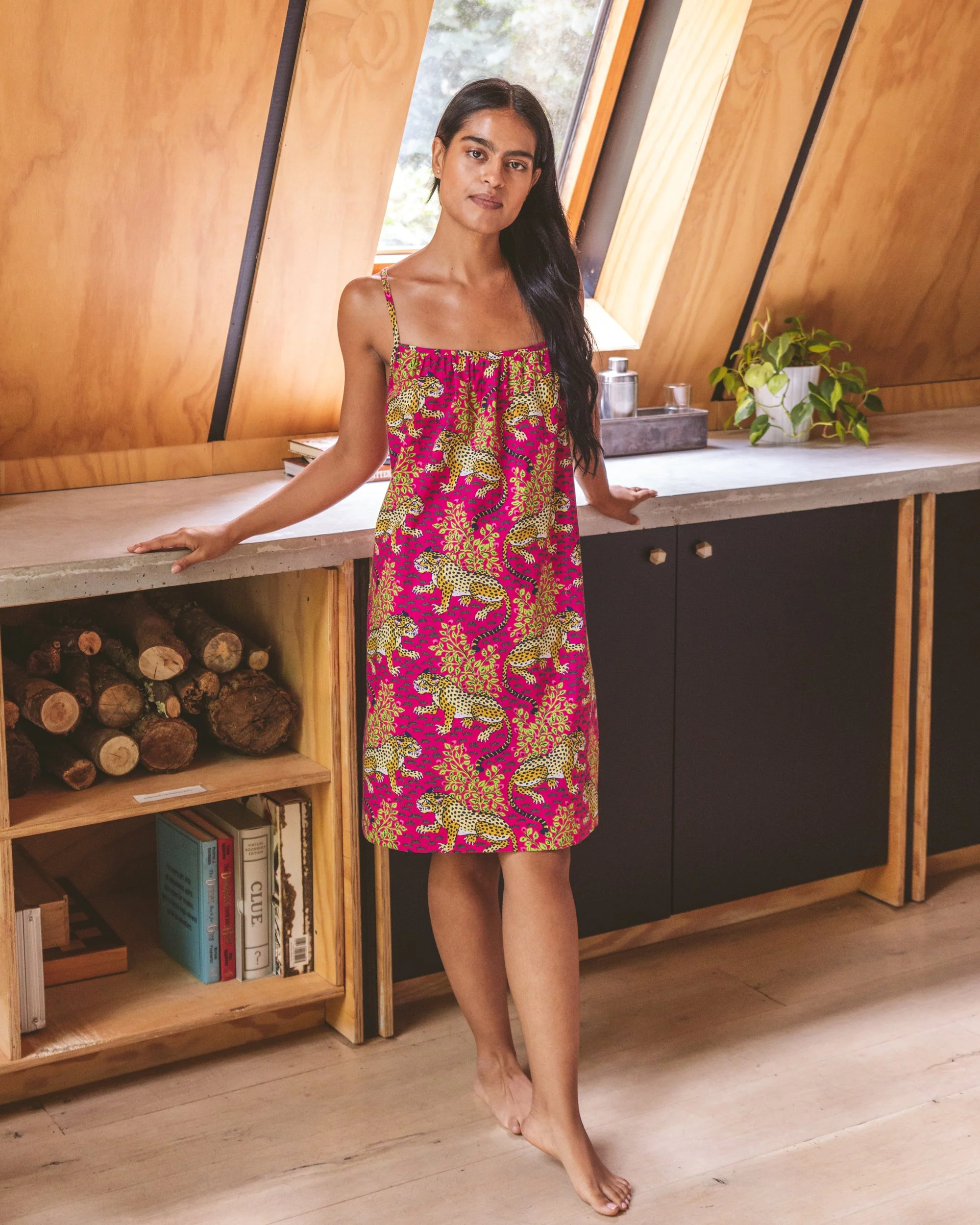 Bagheera - Cami Nightgown - Hot Pink - Image 4