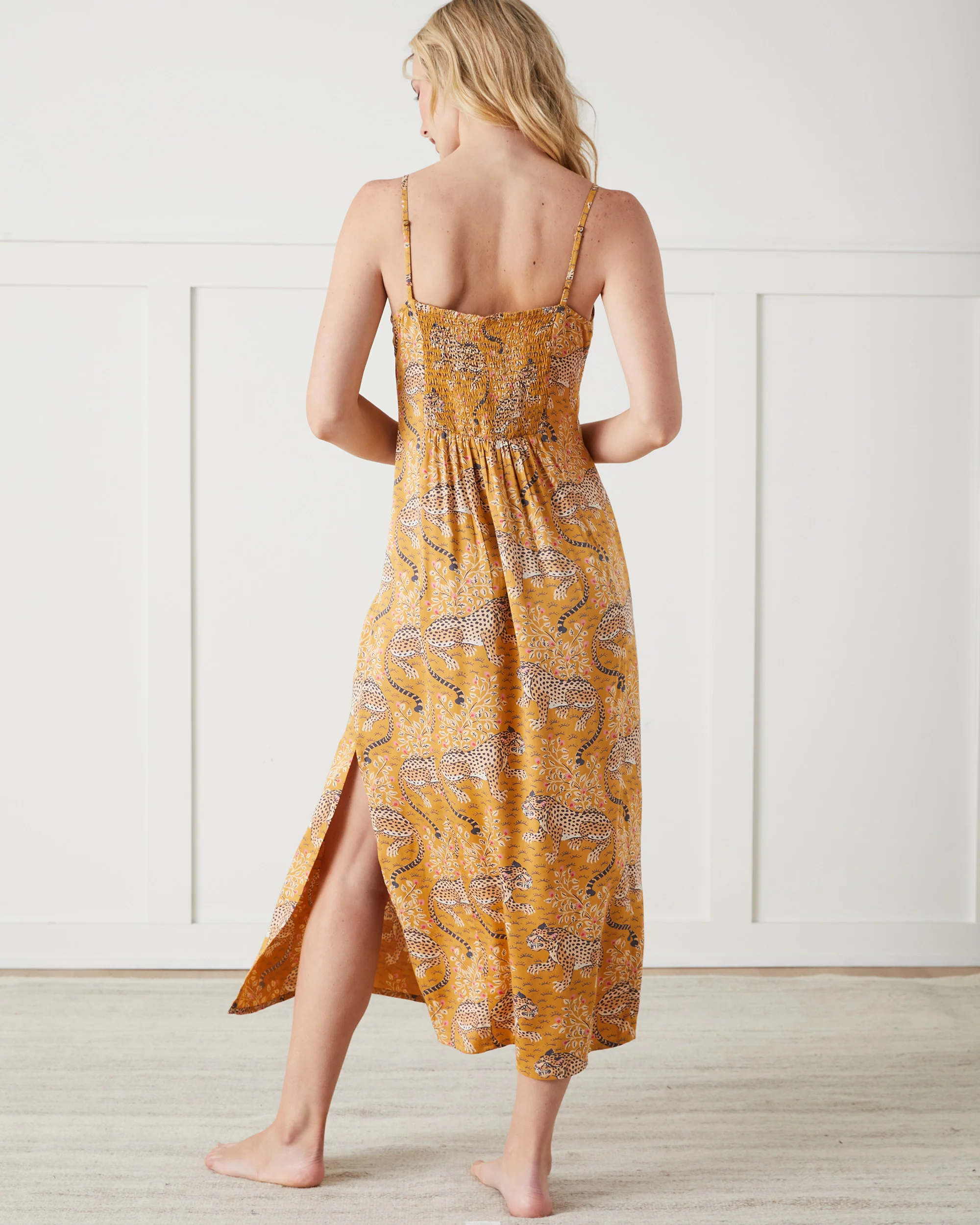 Bagheera - Eco Satin Chic to Sleep Nightie and Eco Satin Robe Set - Tobacco - Image 5