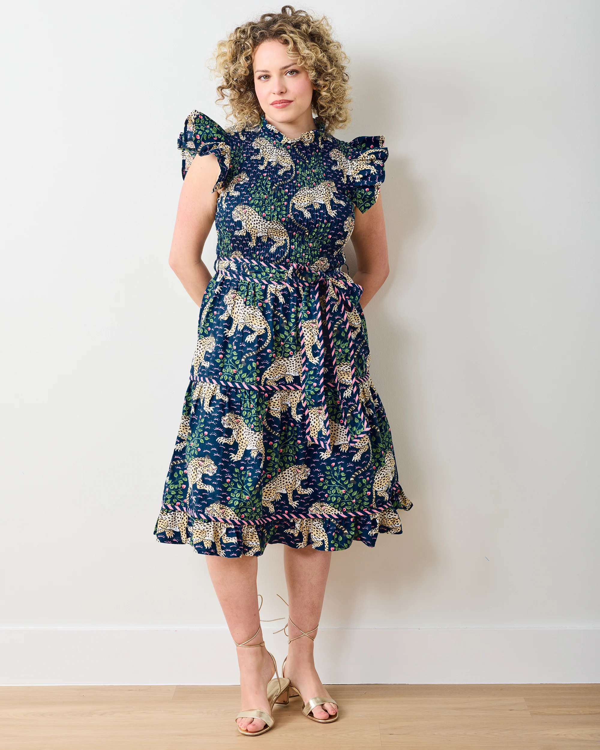 Bagheera - Let's Ruffle Dress - Navy - Image 6