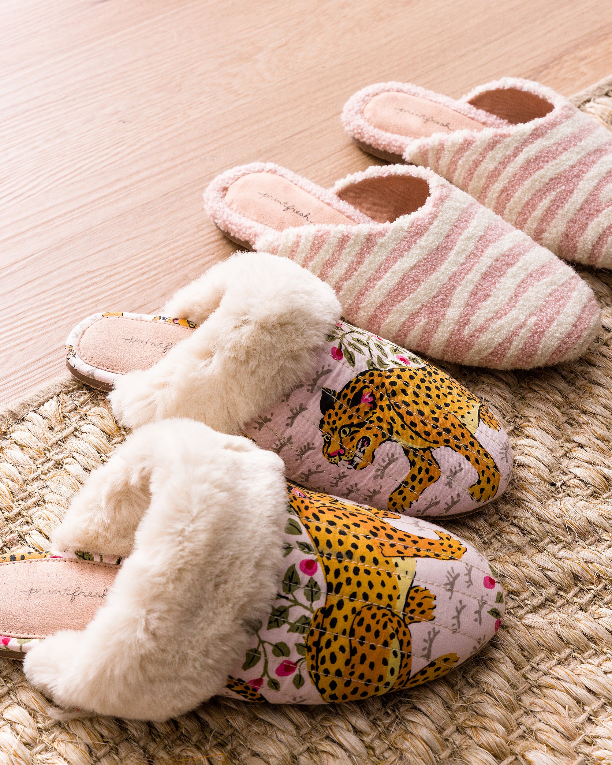 Bagheera - Quilted Faux Fur Slippers - Ink - Image 4
