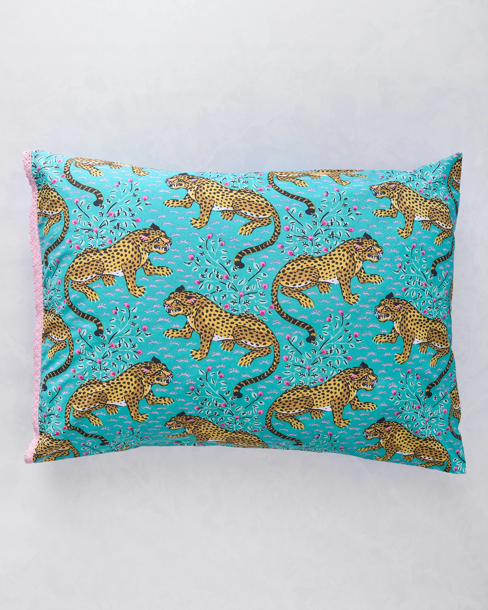 Bagheera - Set of 2 Pillowcase - Turquoise