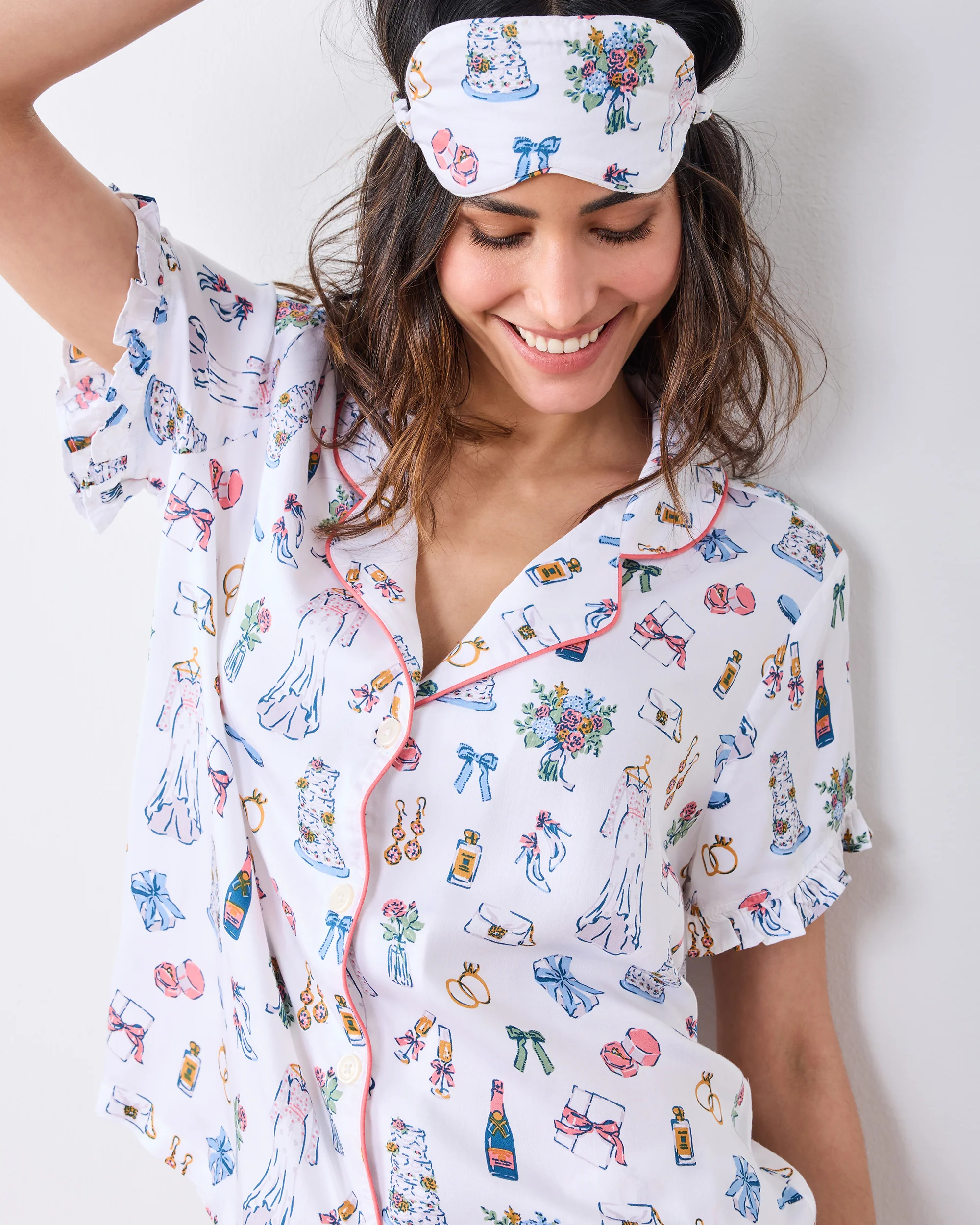 Big Day Bliss - Eco Satin Eye Mask - Coastal Cloud - Image 2