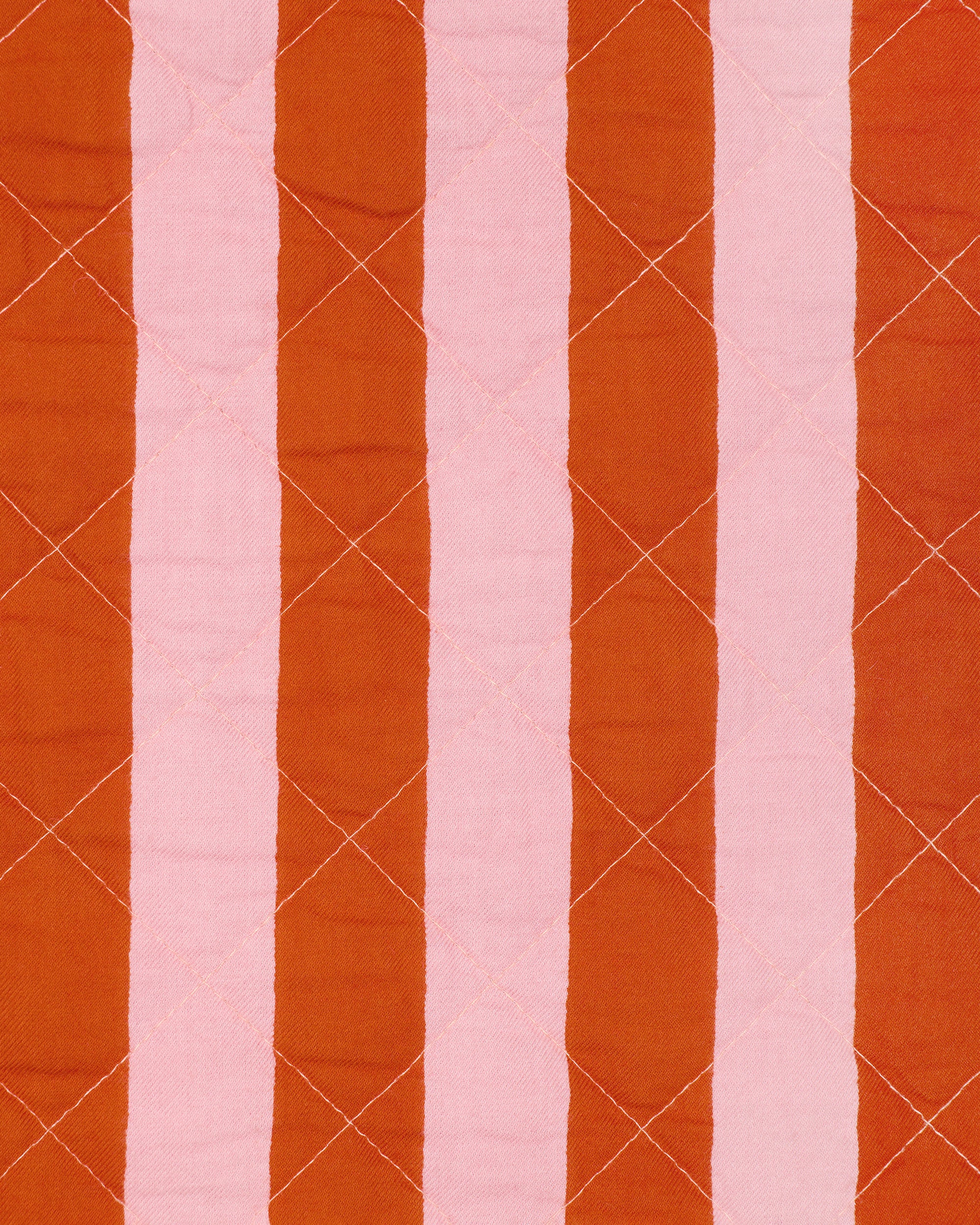 Bold Stripe - Quilted Vest - Pink Copper - Image 7