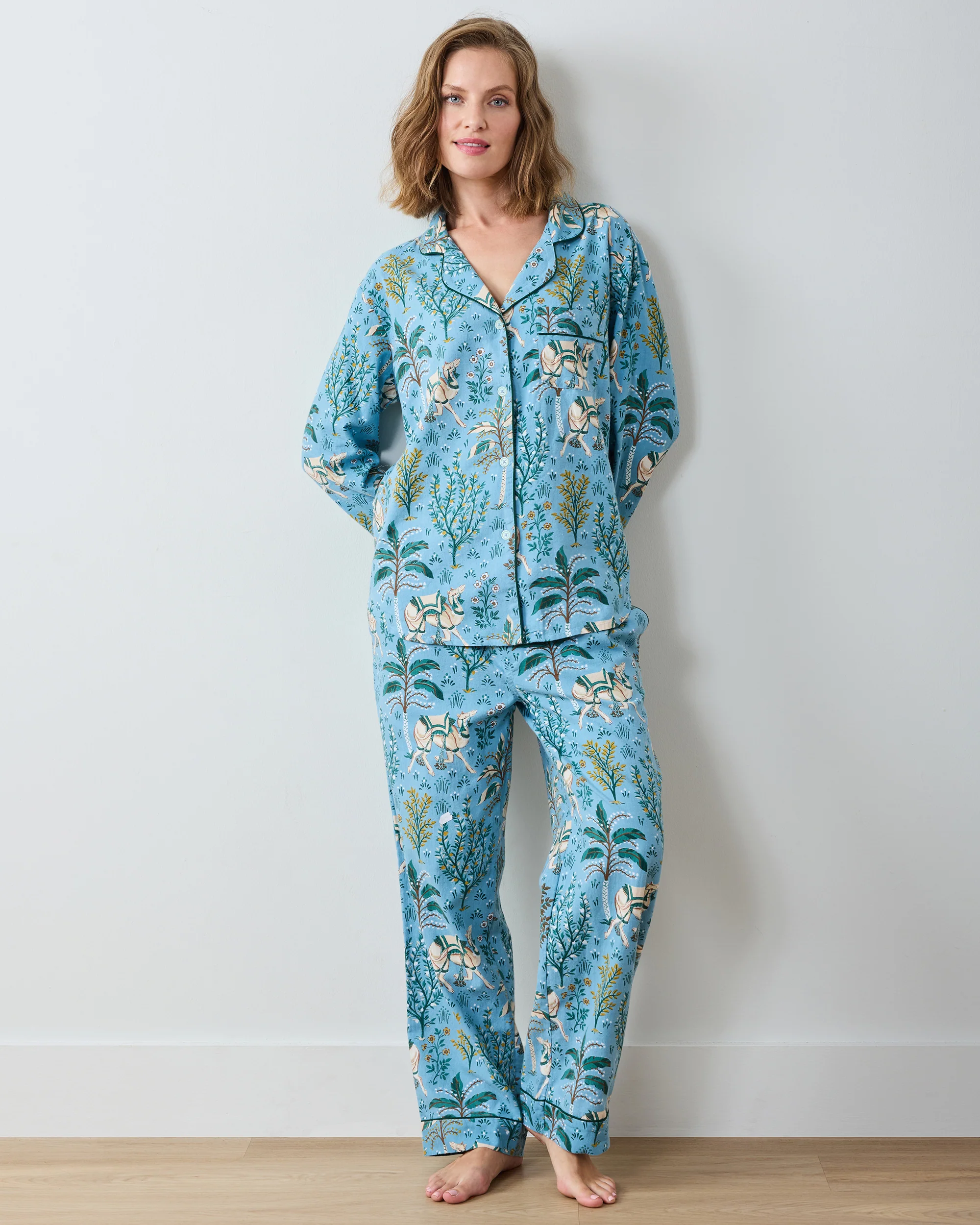 Bagheera & Camel's Courtyard - Lightweight Flannel PJ Set Bundle - Multi - Image 2