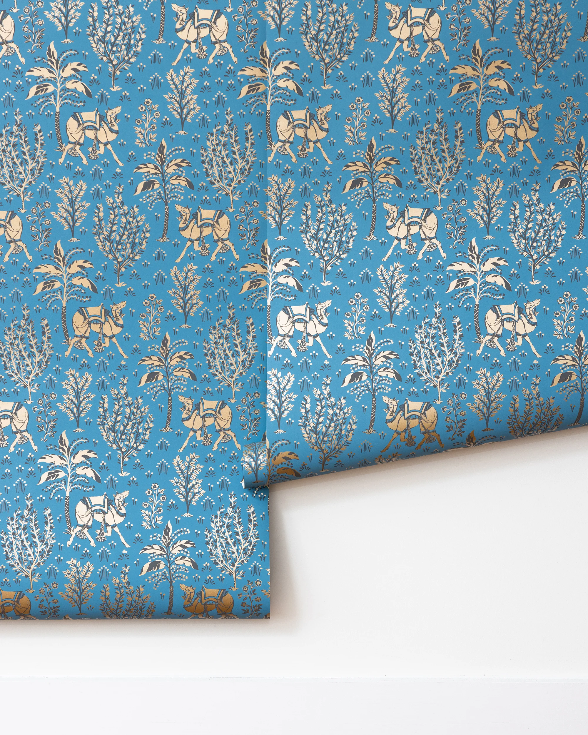 Camel's Courtyard - Wallpaper Double Roll - Gold Slate - Image 3