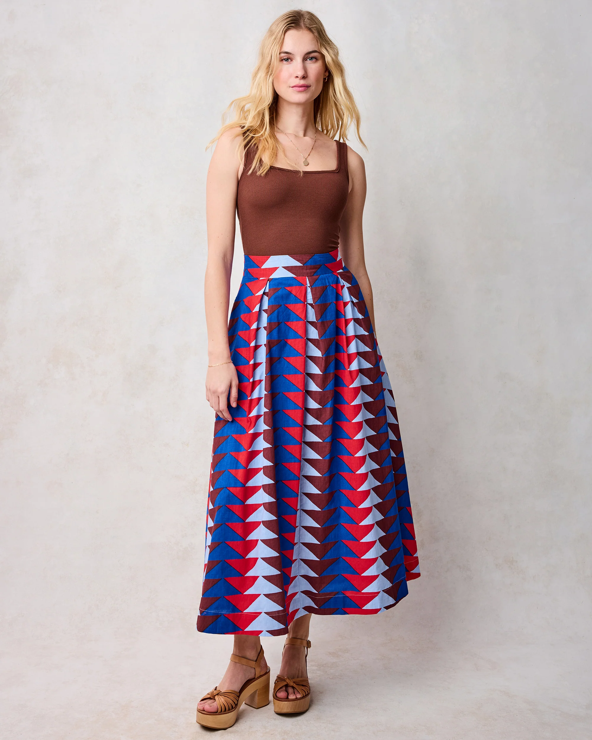 Canyon Geo - Sparrow Skirt - Arizona Blue - Image 4