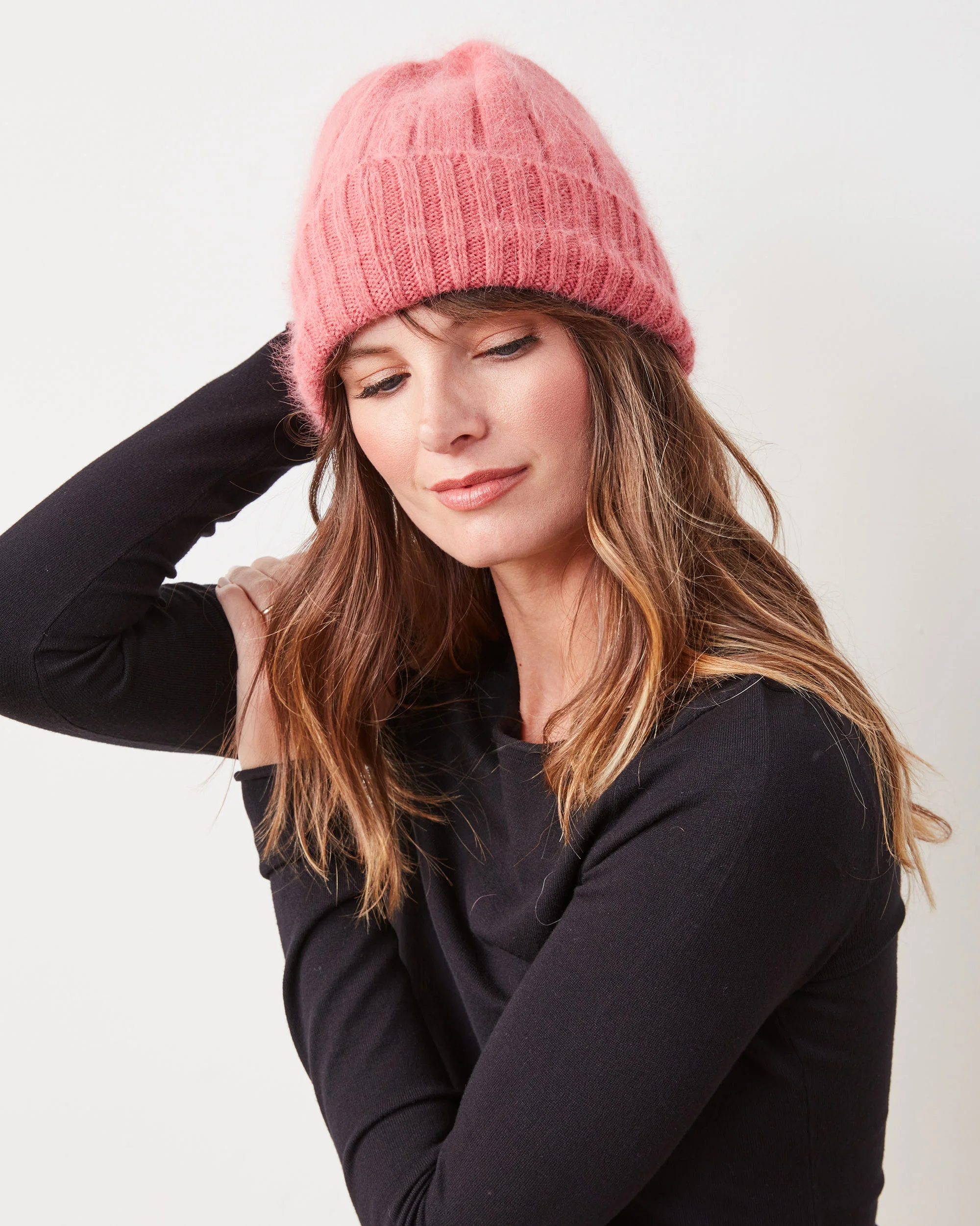 Dark Pink - Super Soft Angora Beanie - Comfortarians - Image 4
