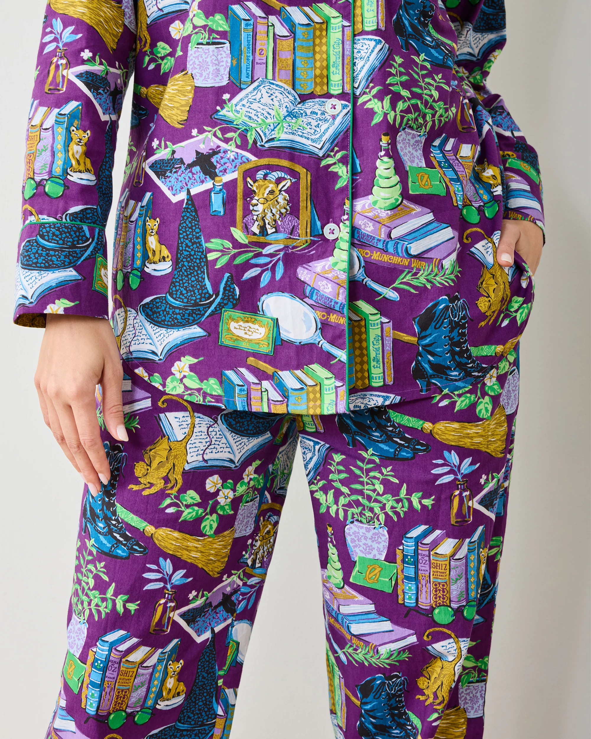 Elphaba's Alchemy - Long PJ Set - Brewed Blackberry - Image 4