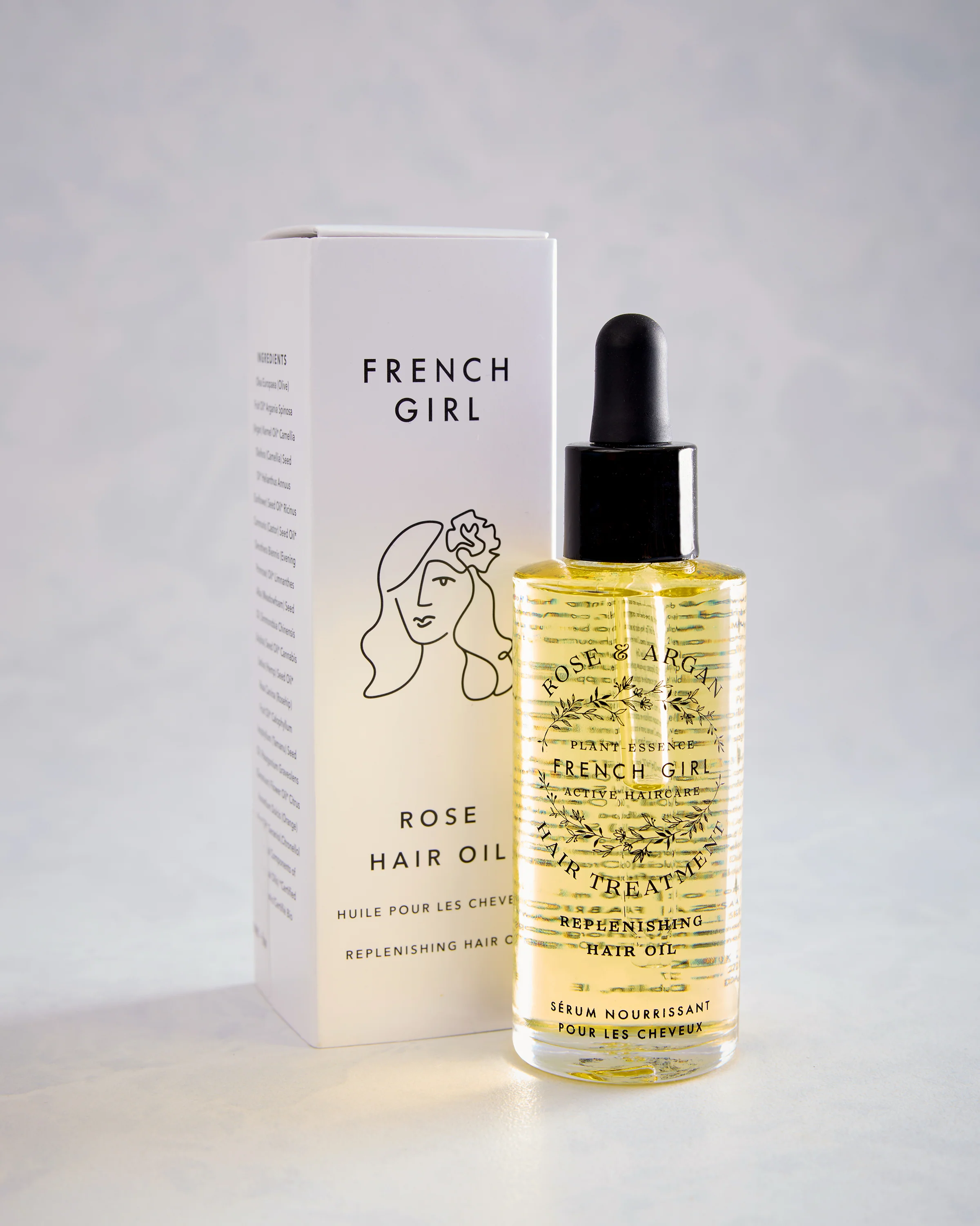 Rose - Organic Hydrating Rose Hair Oil Treatment - French Girl