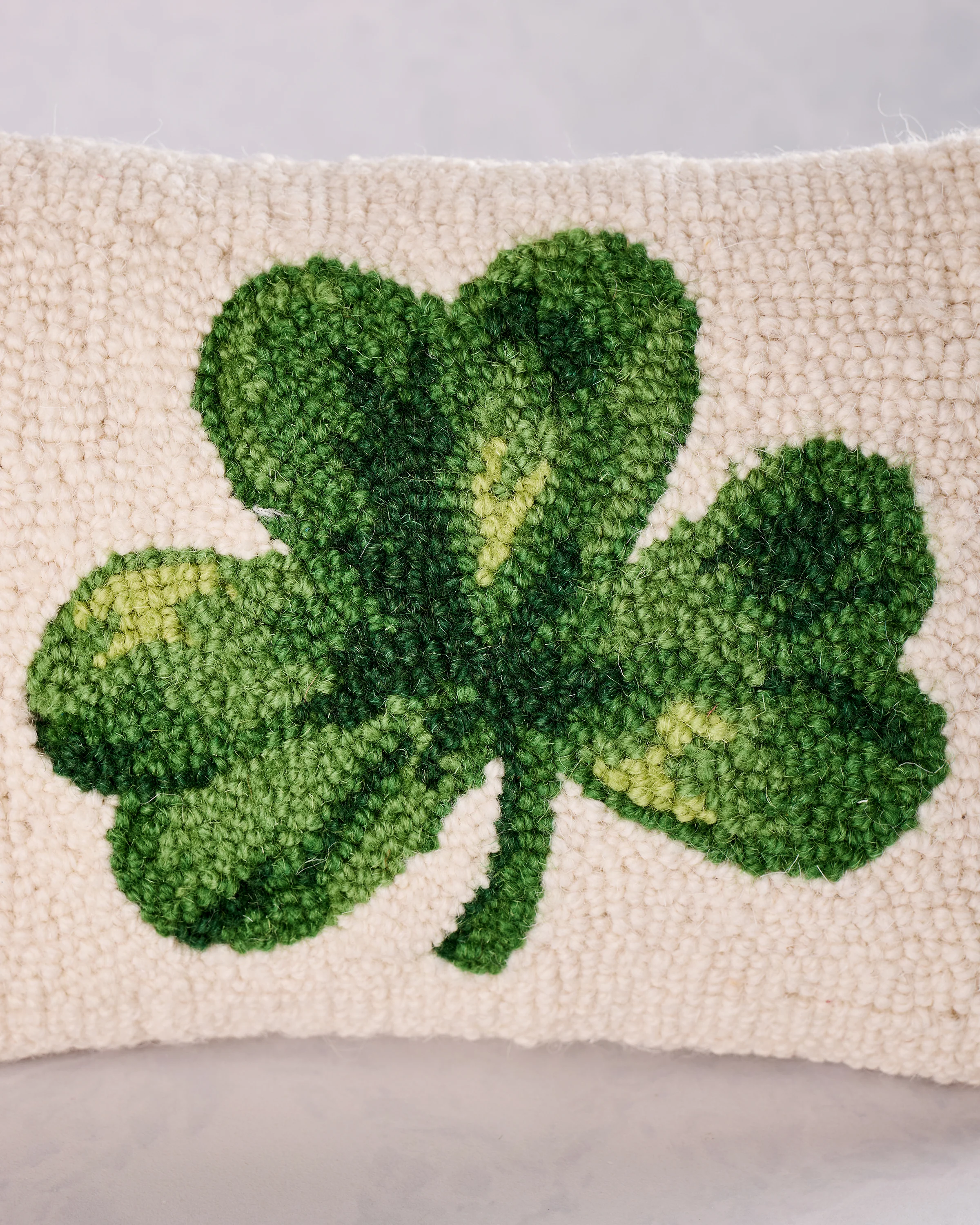 Green Combo - Shamrock Hook Pillow - Peking Handicraft - Image 2