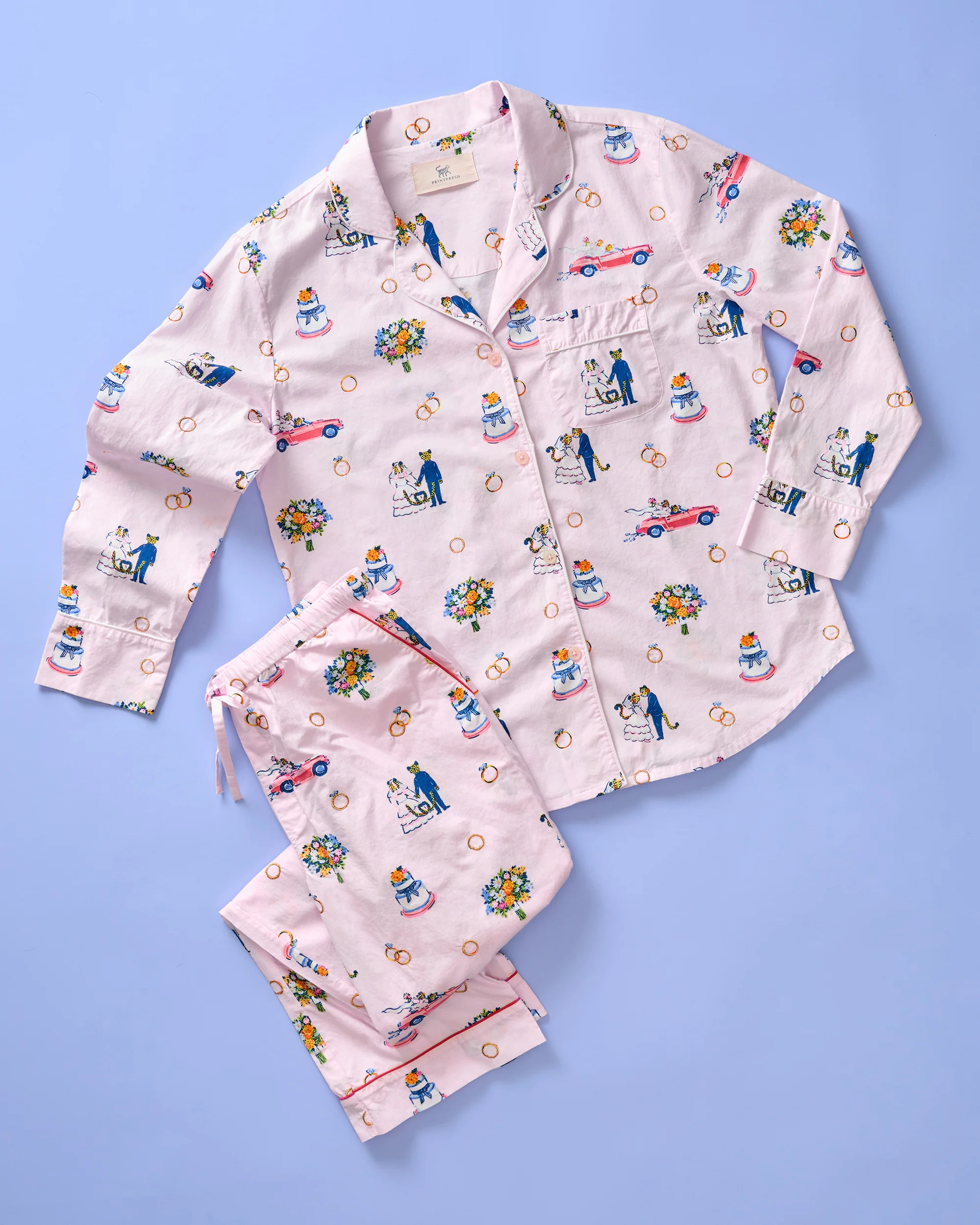 Happily Ever After - Long PJ Set - Blush - Image 4