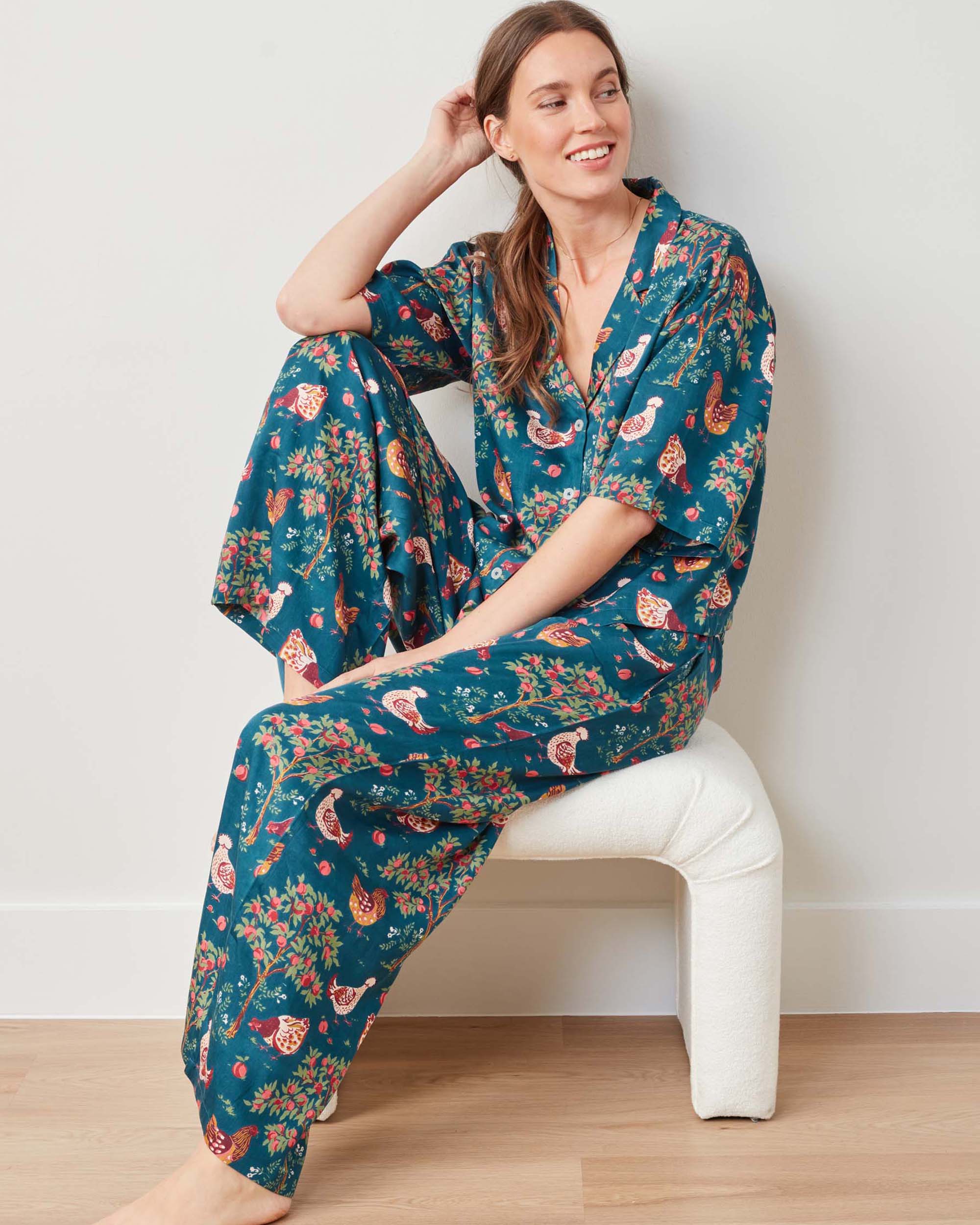 Hen House - Eco Satin Wildest Dreams Set - Navy - Image 5