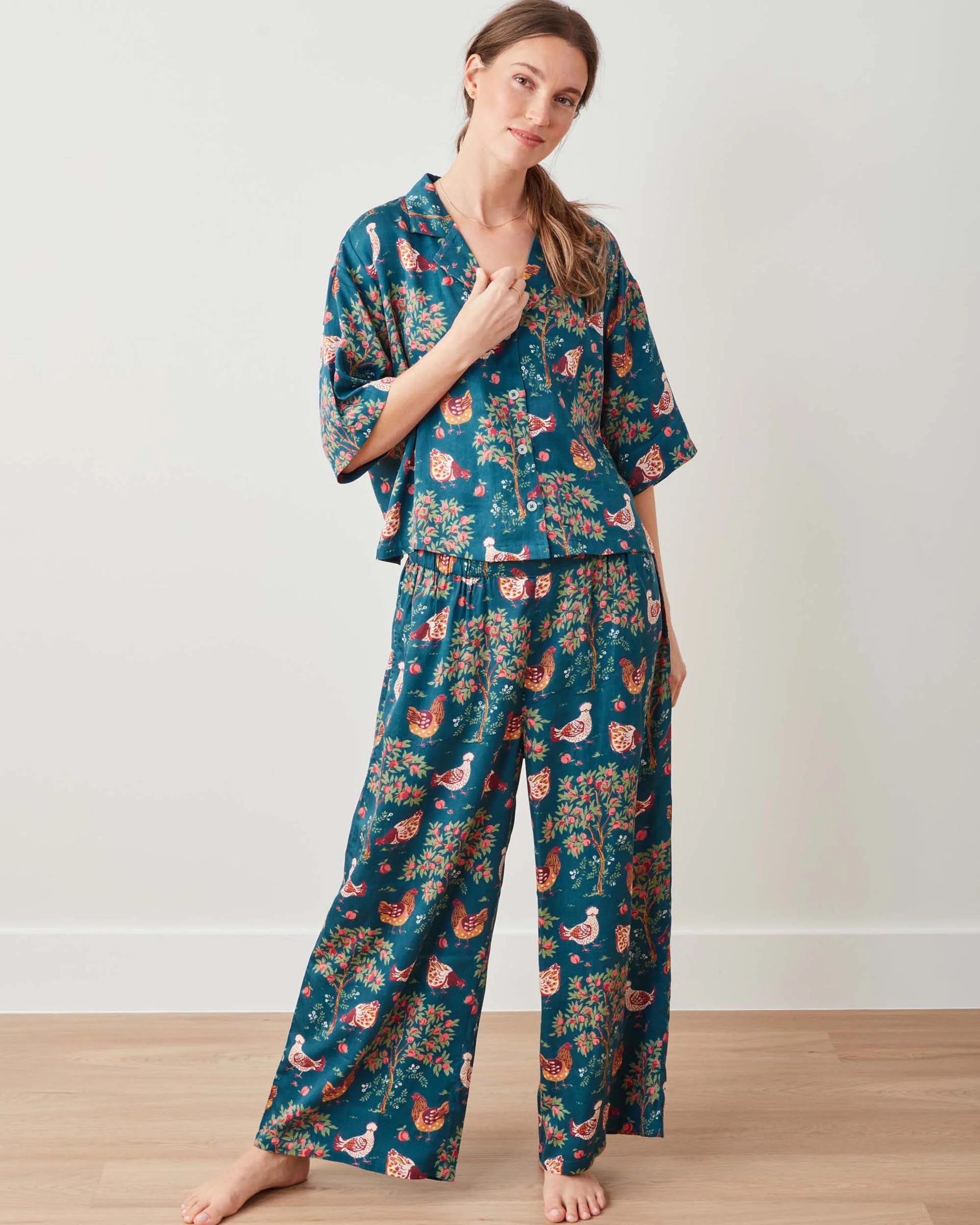 Hen House - Eco Satin Wildest Dreams Set - Navy - Image 6
