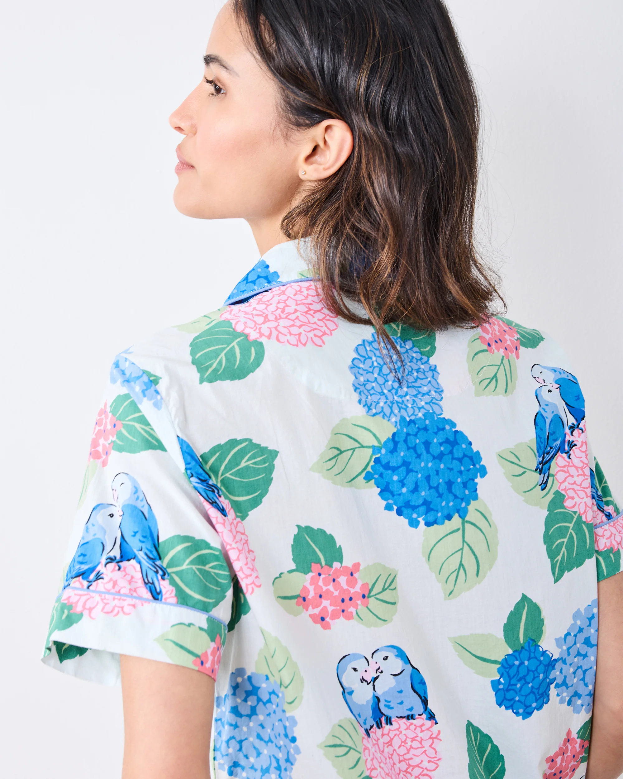 Hydrangea Honeymoon - Short PJ Set - Cloud - Image 3