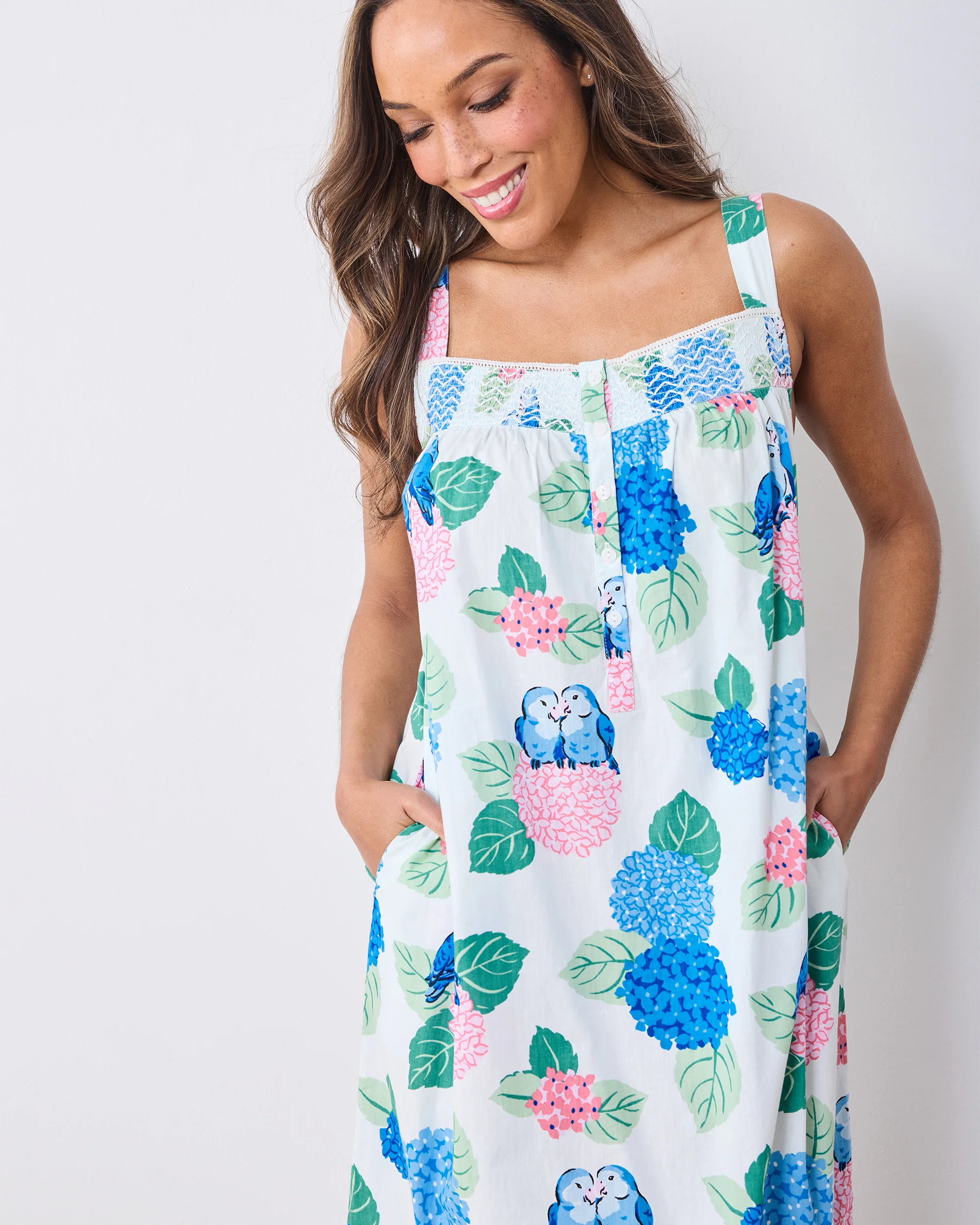 Hydrangea Honeymoon - Star Lit Sky Nightgown - Cloud - Image 3