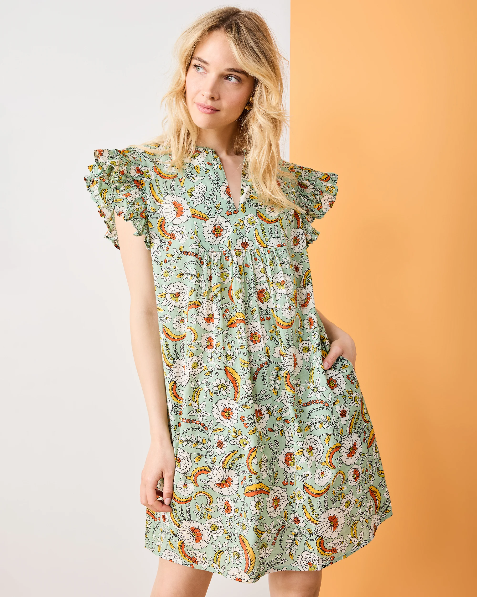 India Bloom - Royal Dress - Sage - Image 6