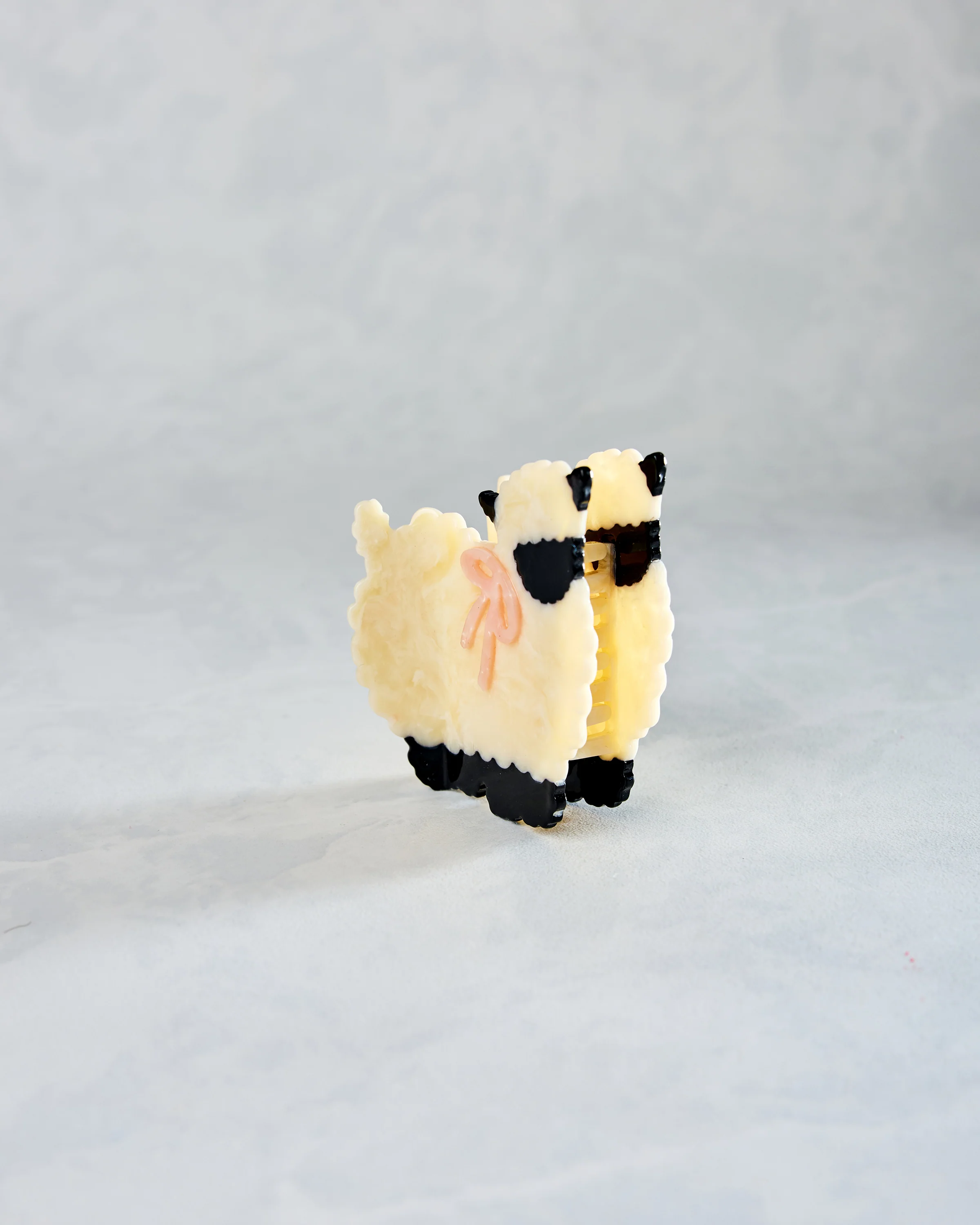 Ivory Combo - Hand Painted Sheep Claw Hair Clip - Solar Eclipse - Image 2
