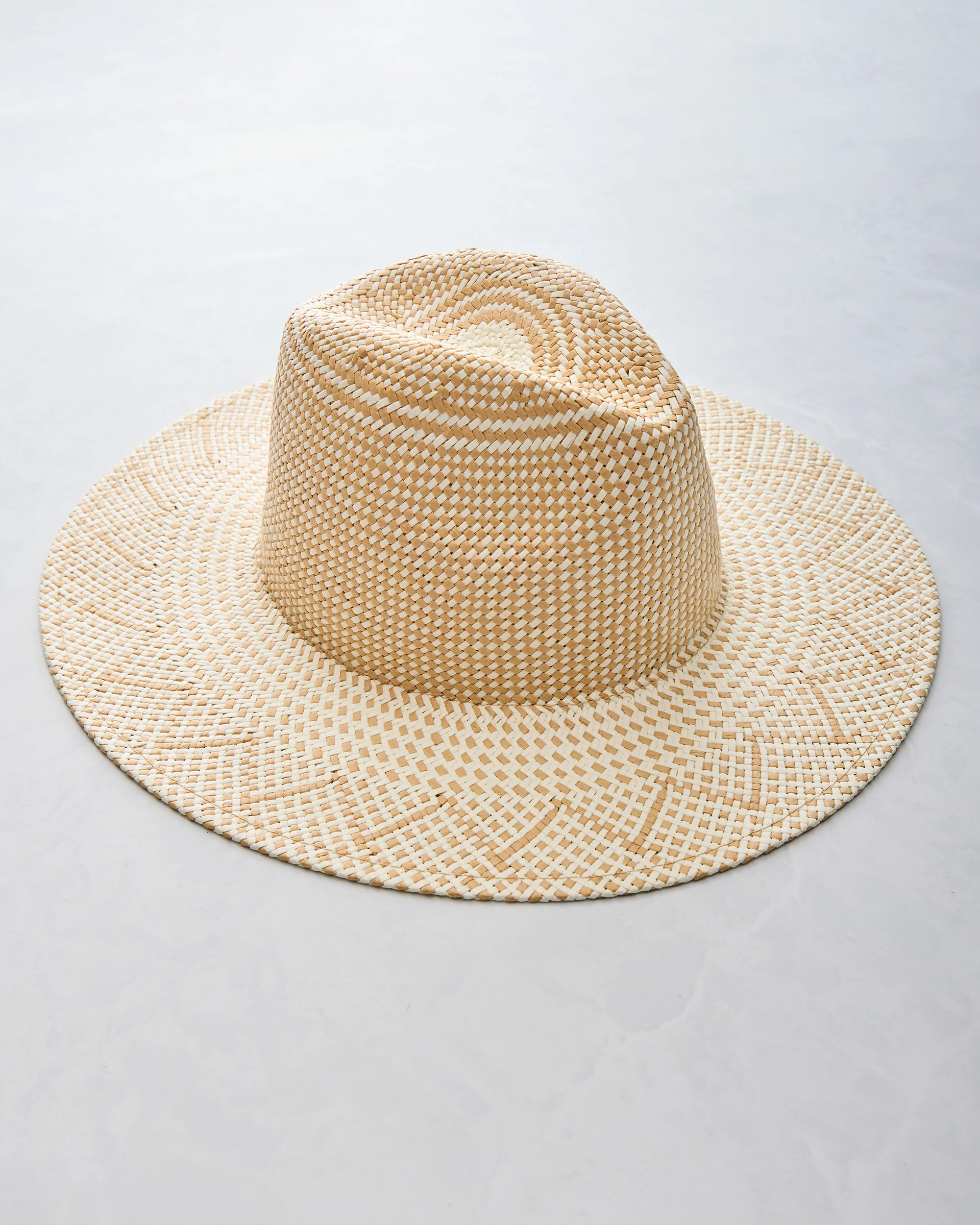 Ivory/Tan - Luxe Packable Hat - Hat Attack