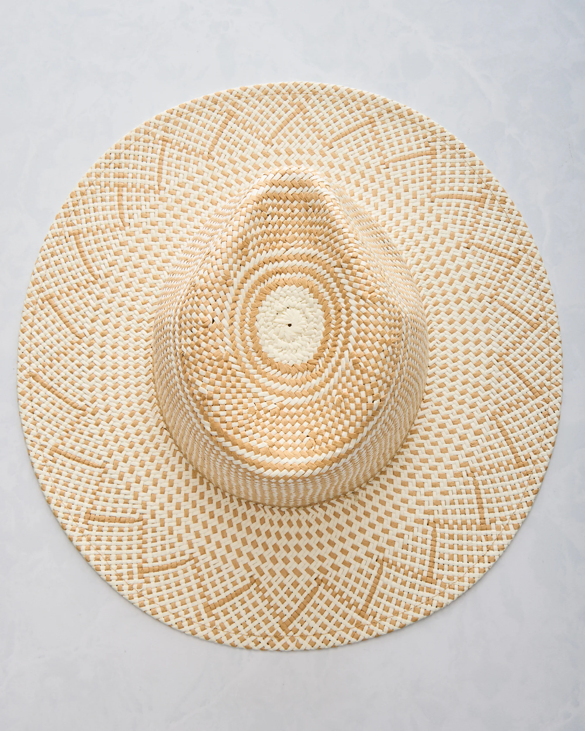 Ivory/Tan - Luxe Packable Hat - Hat Attack - Image 3