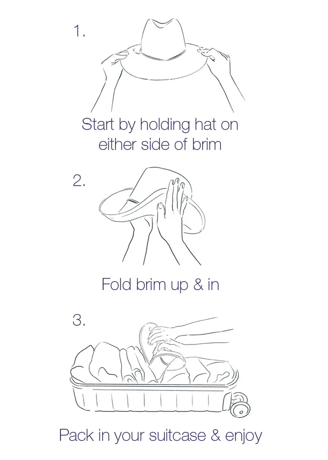 Ivory/Tan - Luxe Packable Hat - Hat Attack - Image 4