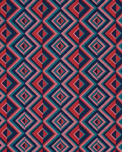 Kaleidoscope Diamond - Caroline Dress - Navy/Red - Image 7