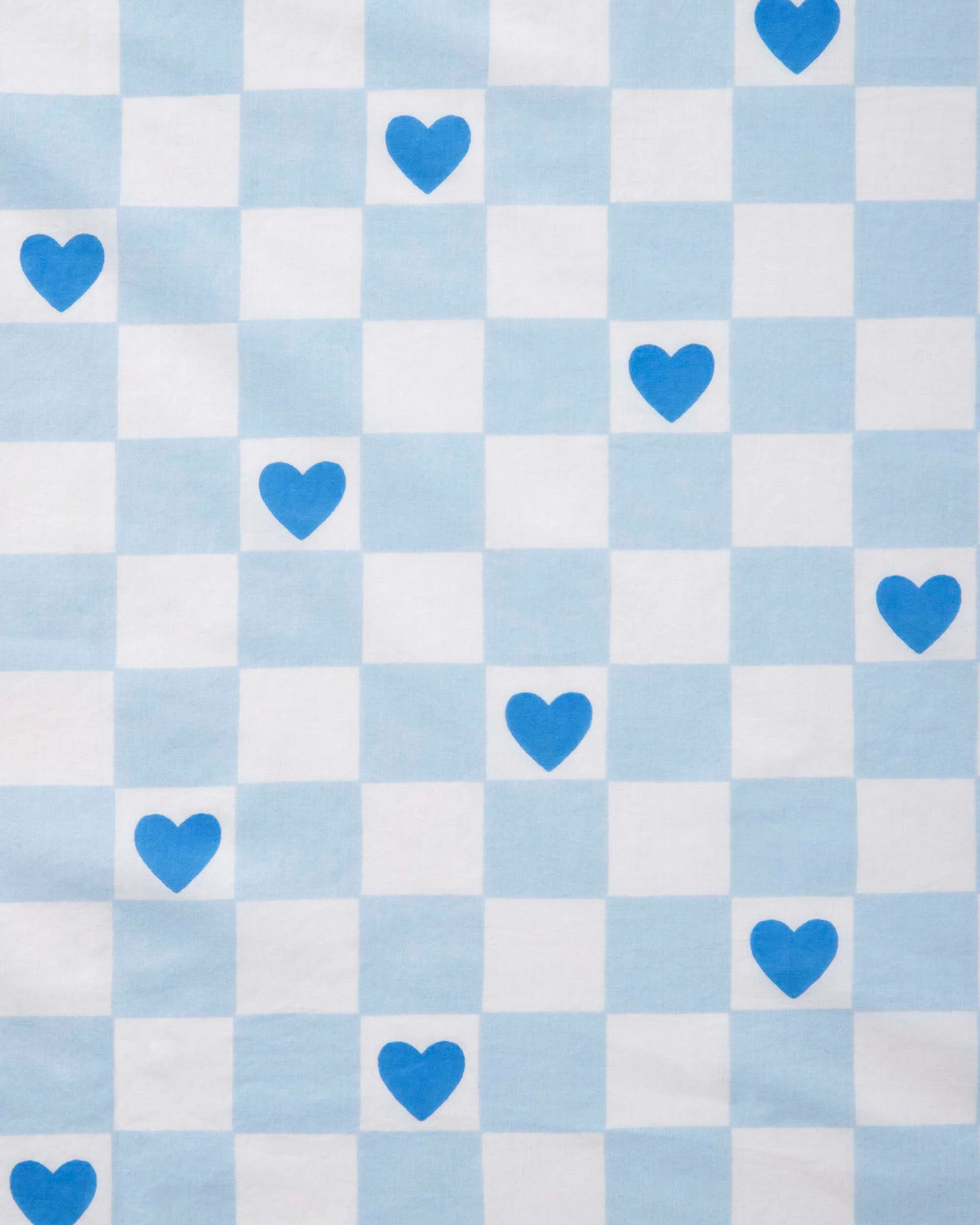 Checkered Hearts - Long PJ Set - Blue Eyes - Image 7
