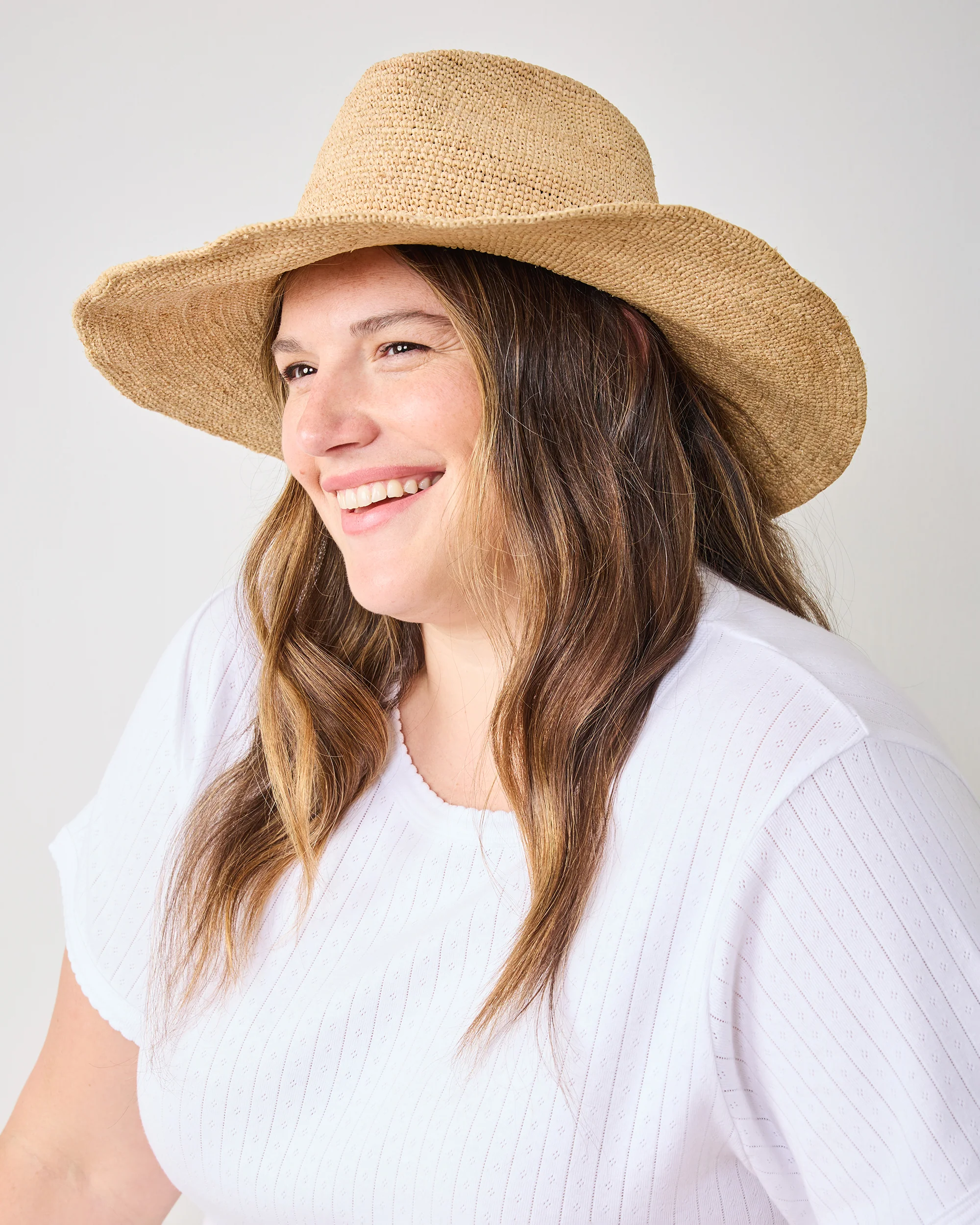 Natural - Raffia Crochet Continental Hat - Hat Attack - Image 2