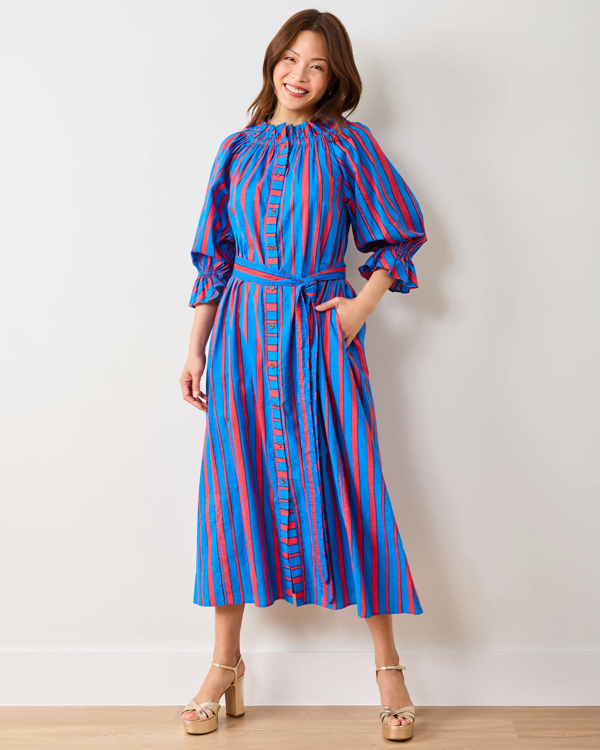 PF + Pencil & Paper Co. Nautical Stripes - Angelica Dress - Maritime Blue - Image 3