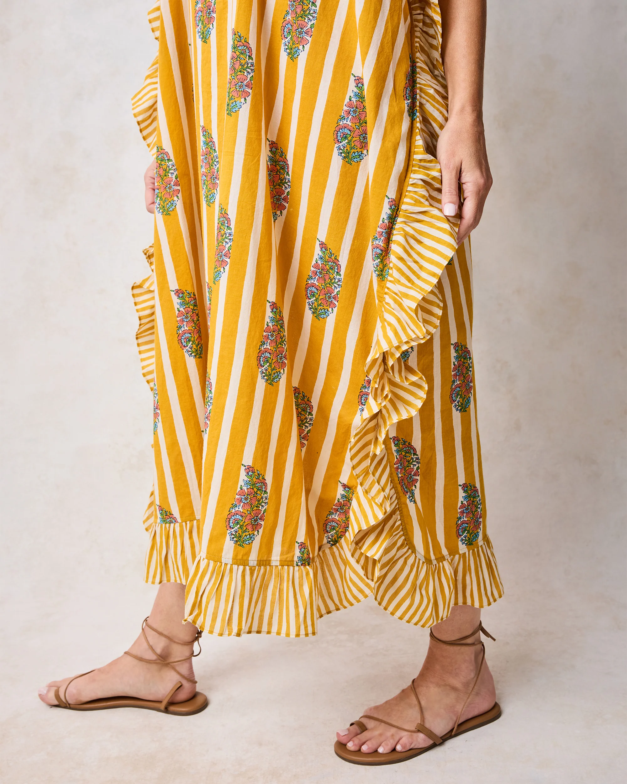 Paisley Petals - Harbor Caftan - Chamomile Glow - Image 3