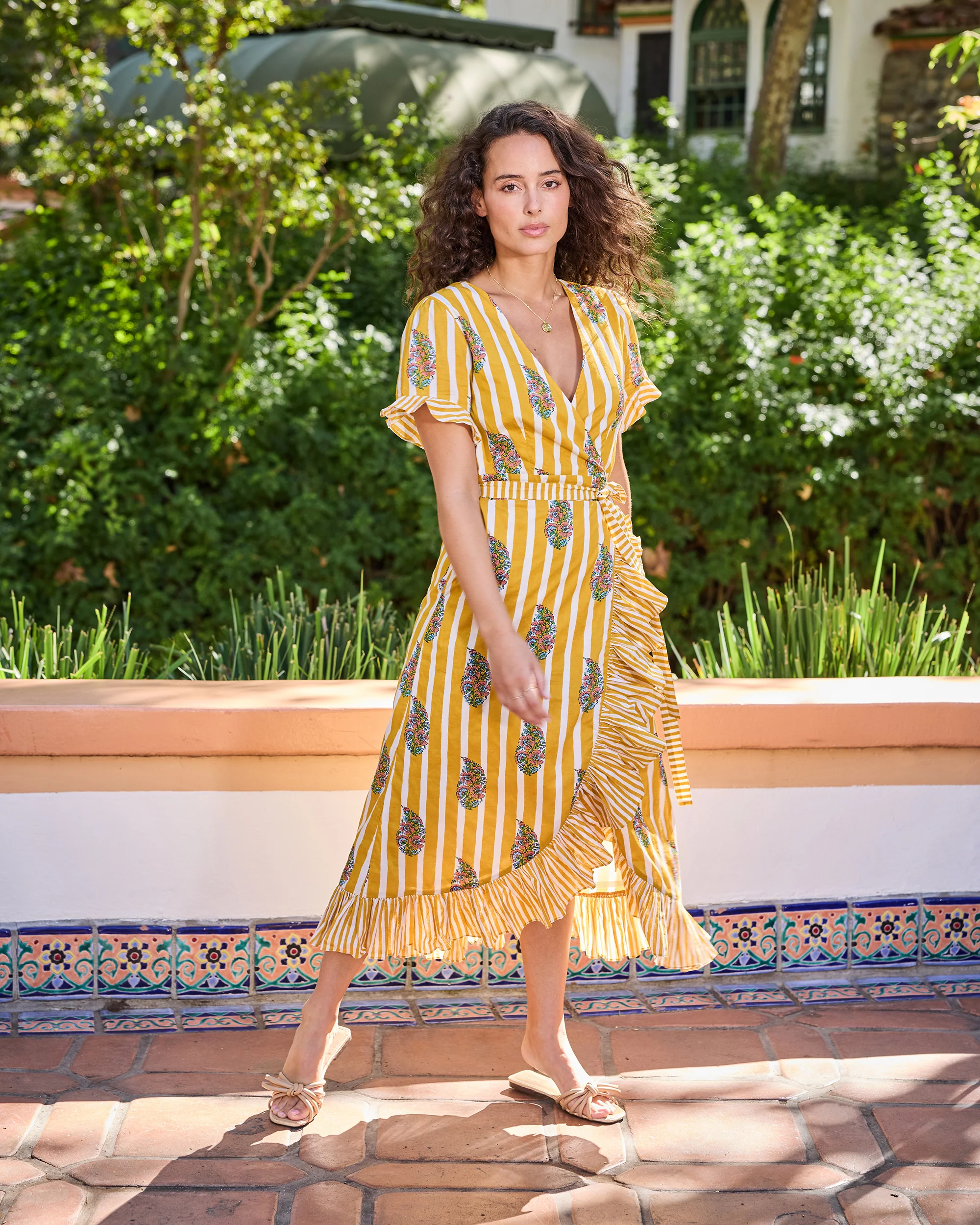 Paisley Petals - Morgan Dress - Chamomile Glow - Image 4