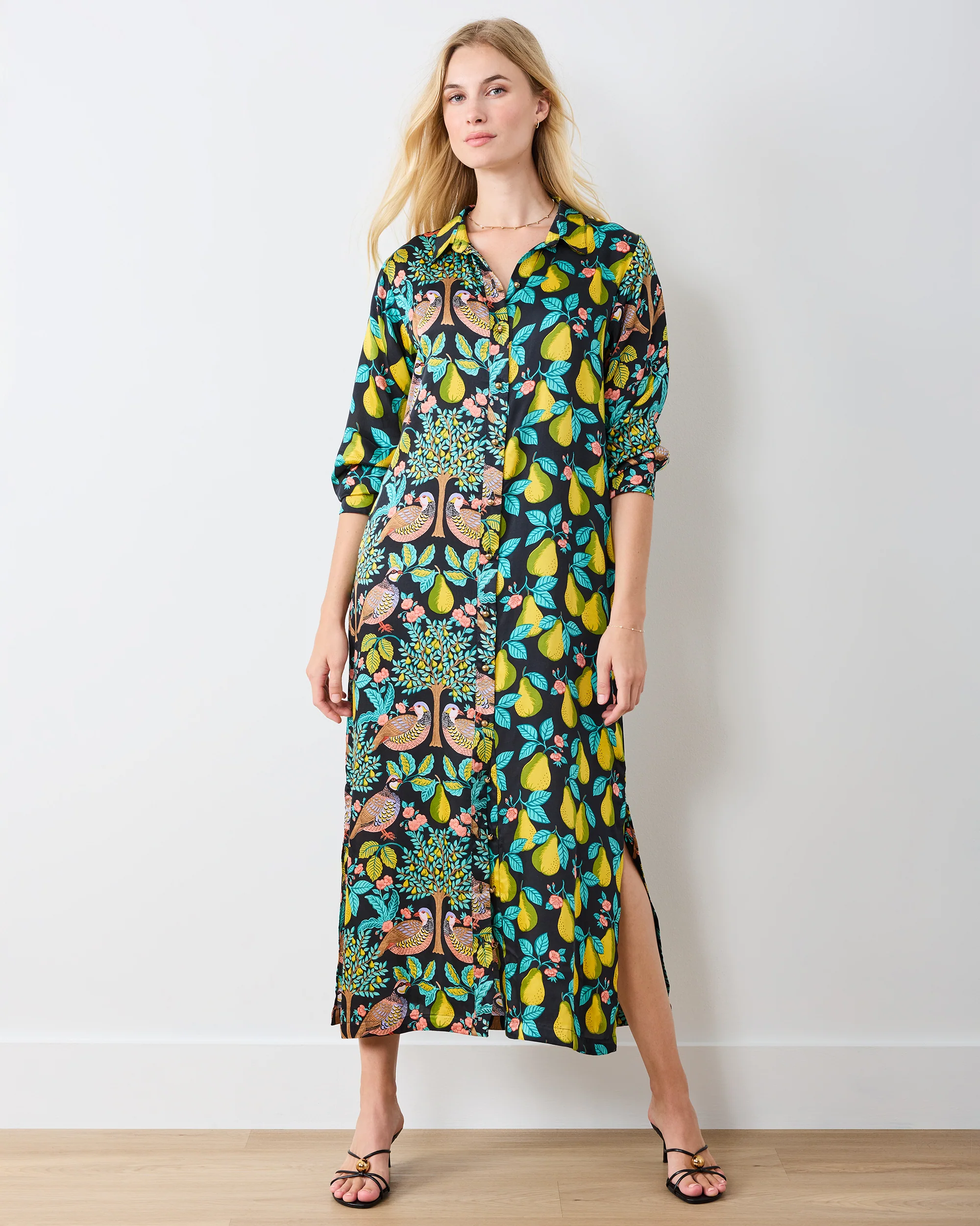 Partridge In A Pear Tree - Mariane Dress - Ink - Image 2