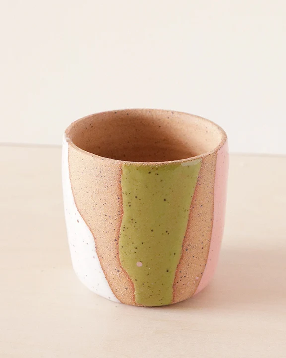 Pastel Combo - Striped Ceramic Planter  - Nightshift Ceramics - Image 2