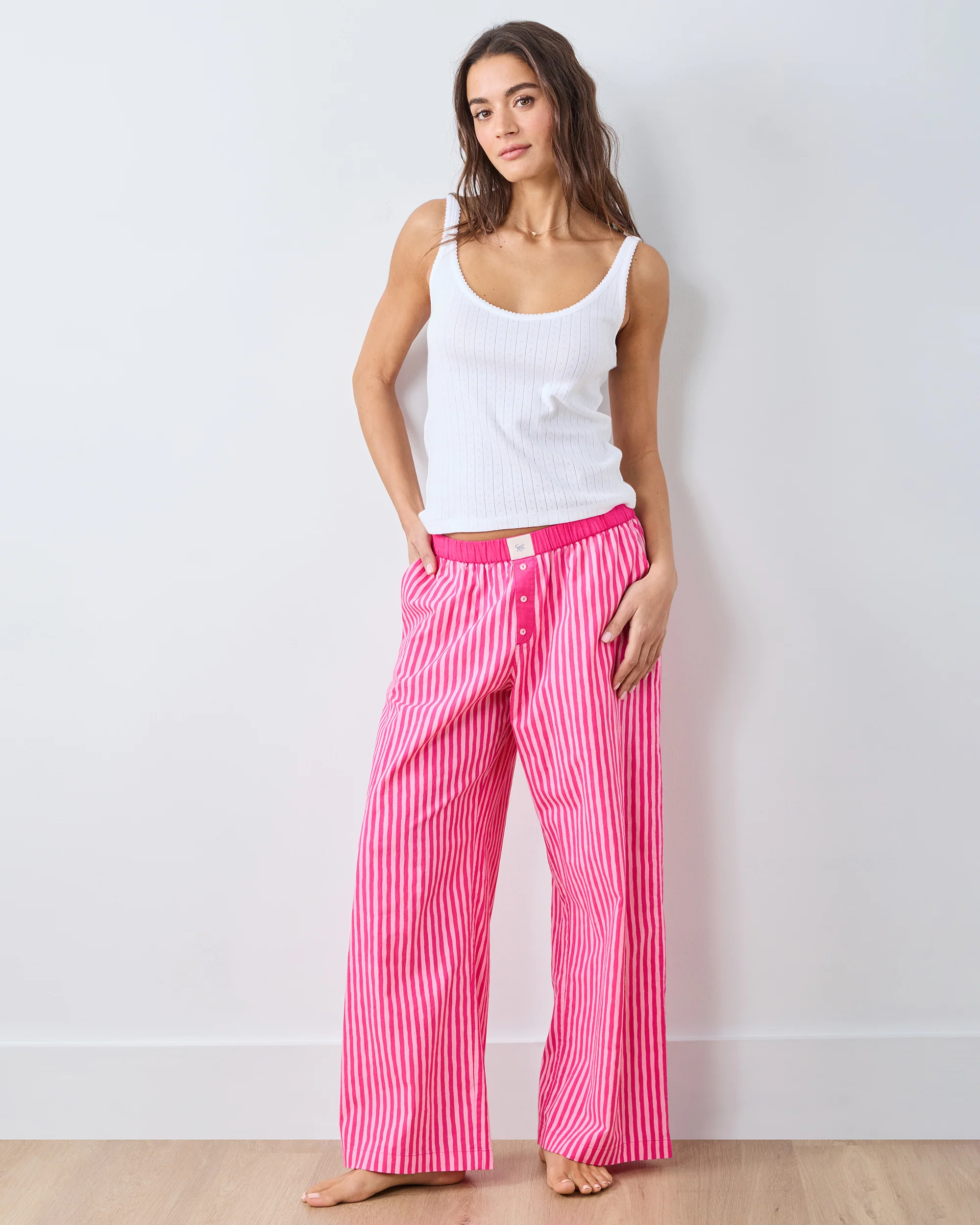 Pink Stripes - Esme Tank & Nola PJ Pants Bundle - Multi - Image 2