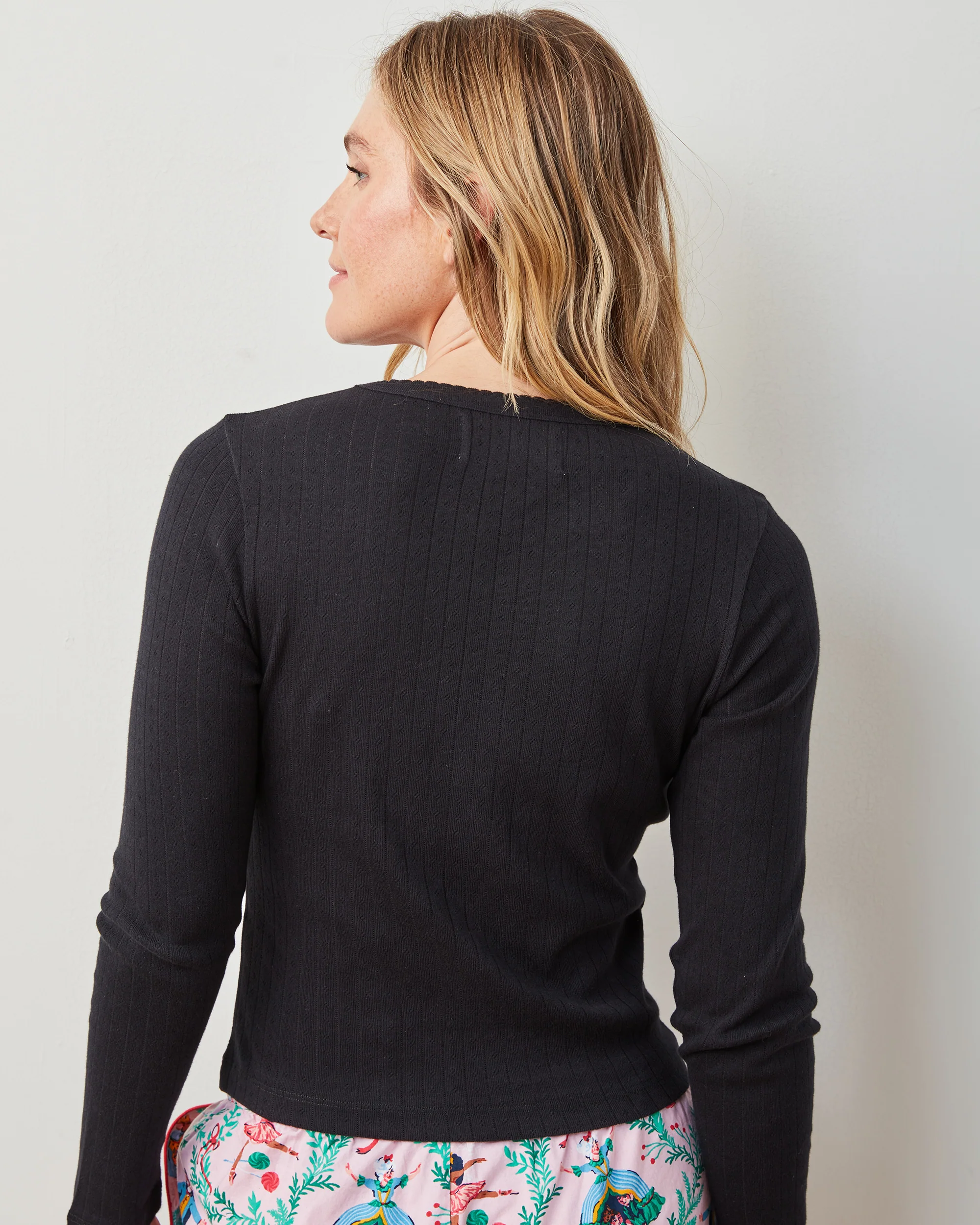 White/Cat Eye - 2-Pack Pointelle Long Sleeve - Shirt Bundle - Image 4