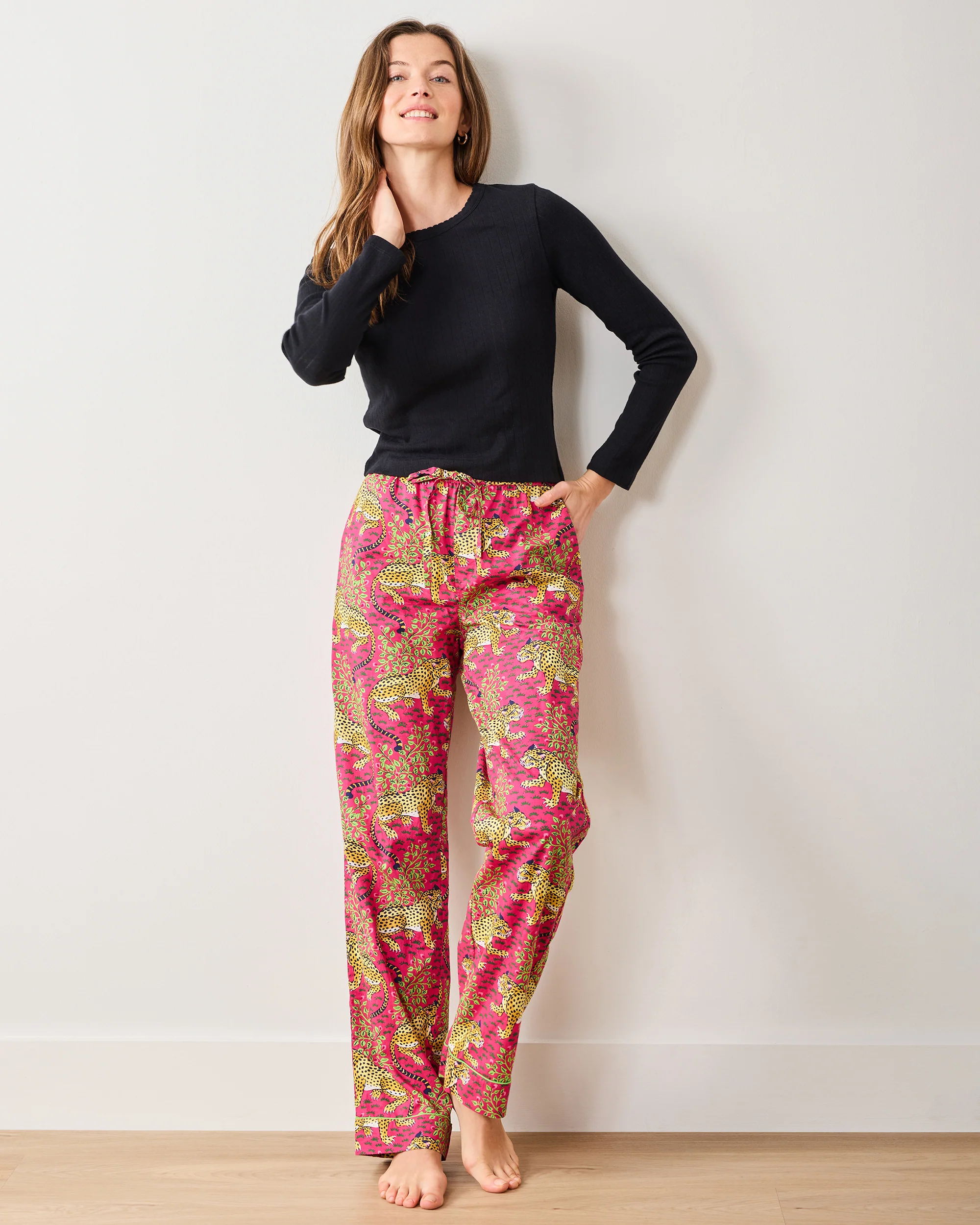 Cat Eye - Pointelle Long Sleeve - Shirt - Image 3