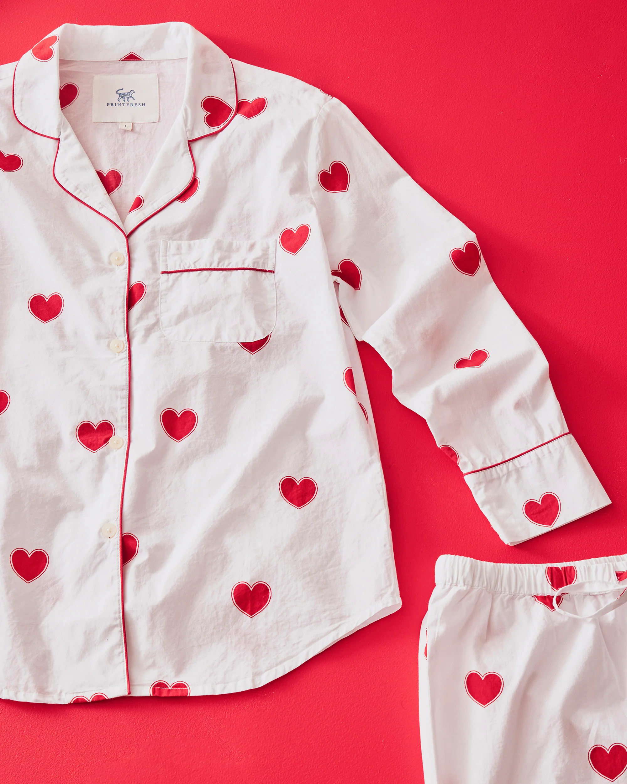Queen of Hearts - Long PJ Set - Ruby Cloud - Image 4