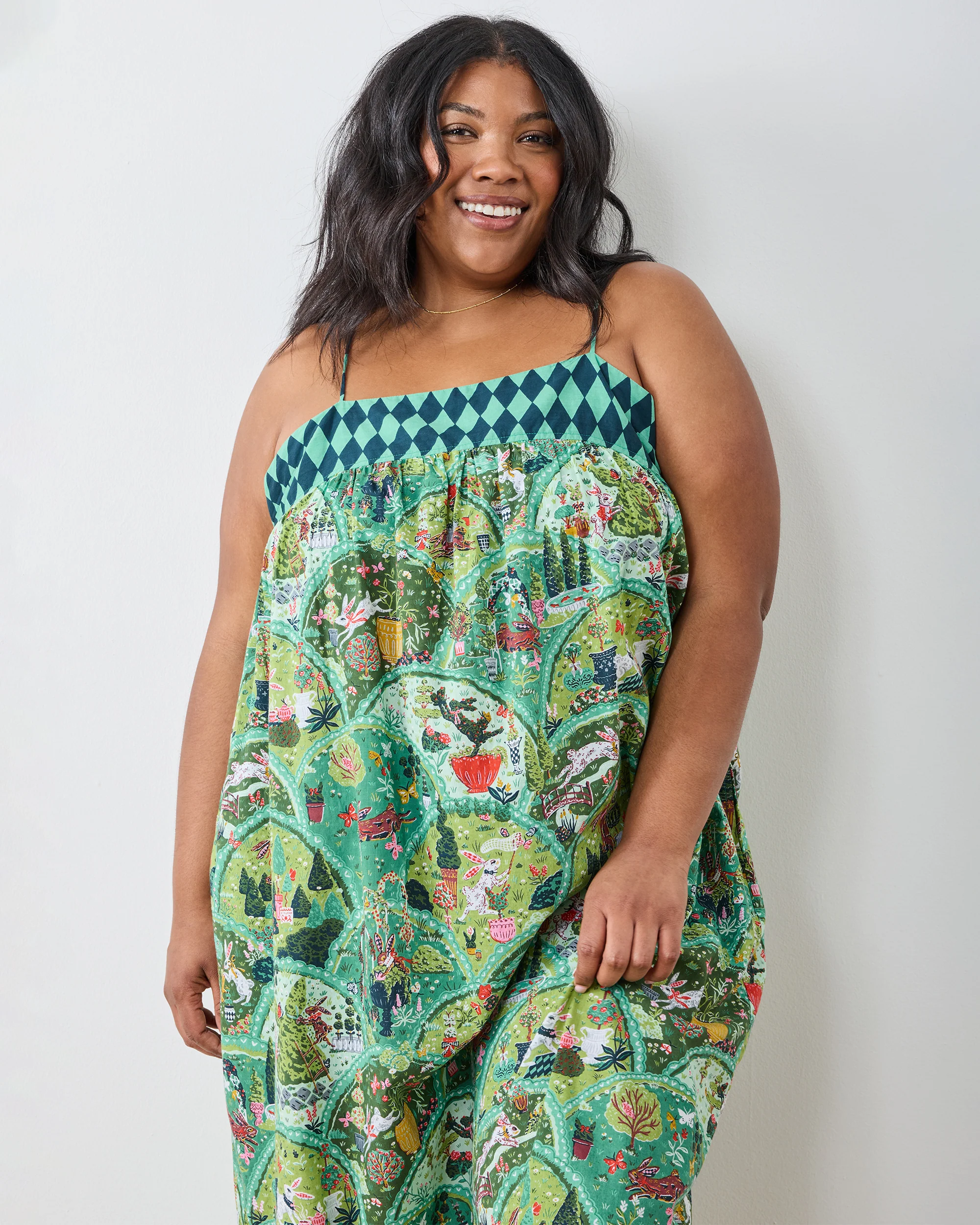 Rabbit Wonderland - Daydream Nightgown - Sage - Image 4
