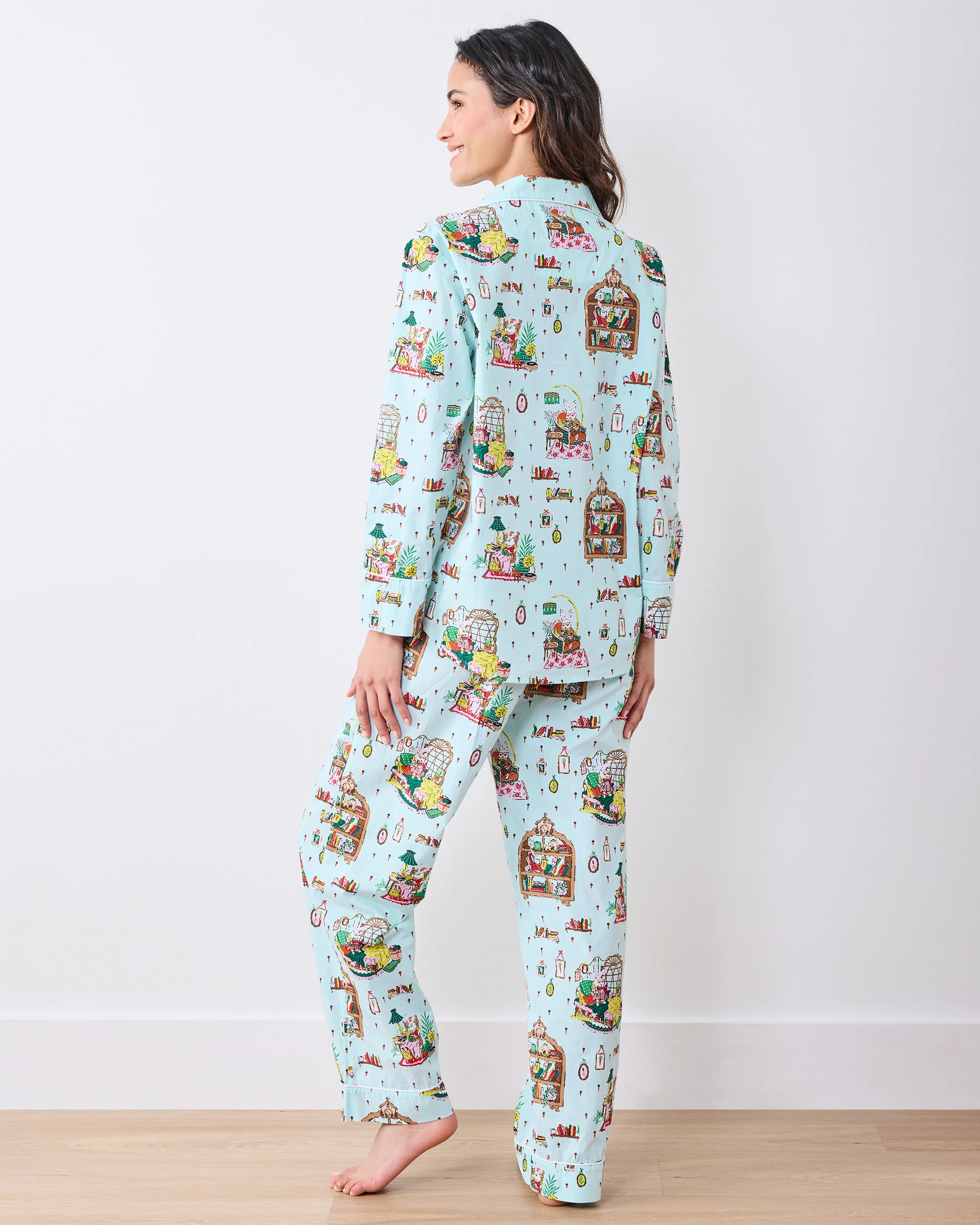Reading Nook - Long PJ Set - Blue Burrow - Image 3