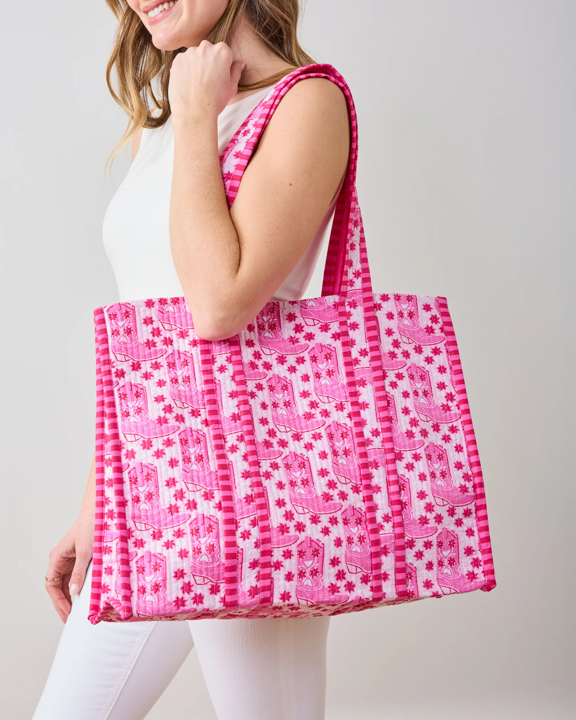 Rhinestone Cowgirl - The Traveler Tote - Party Pink - Image 2