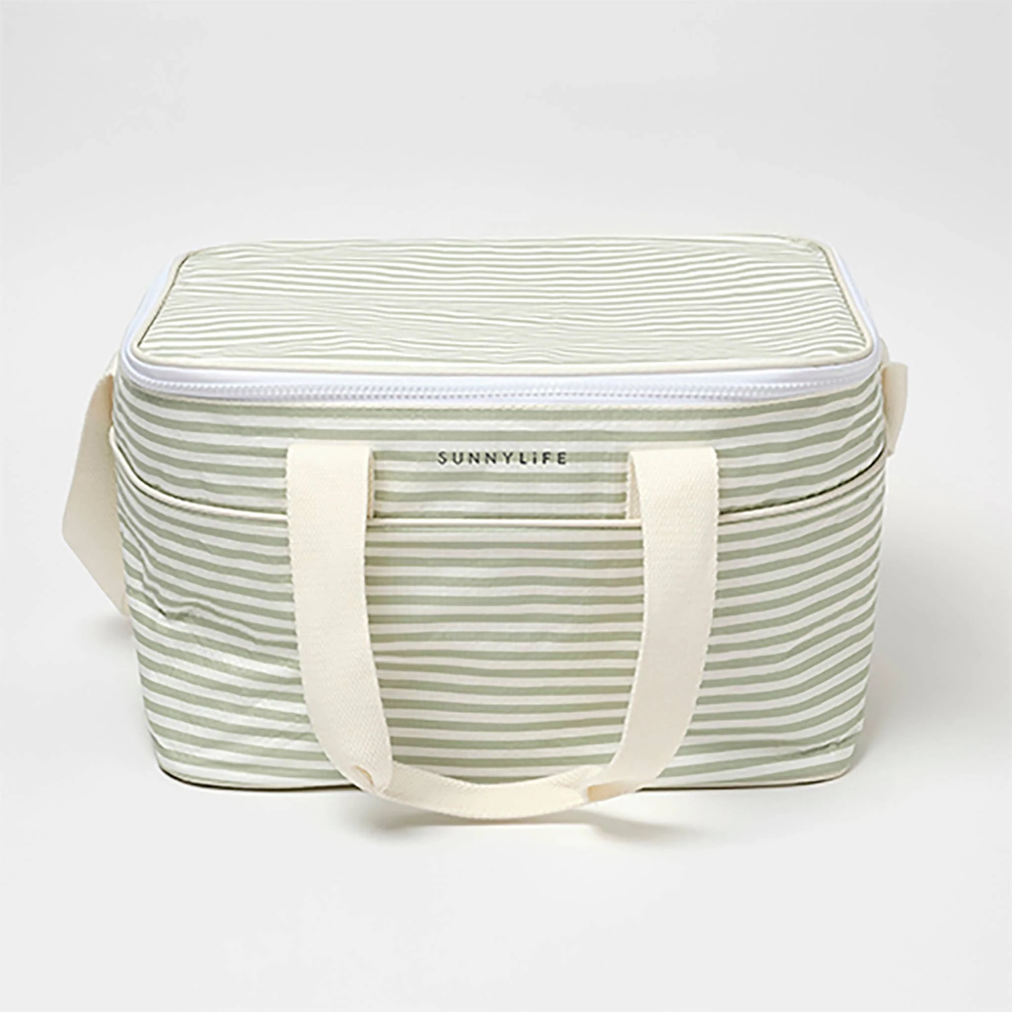 Sage Stripe - Light Cooler Bag La Palma - Sunnylife - Image 3