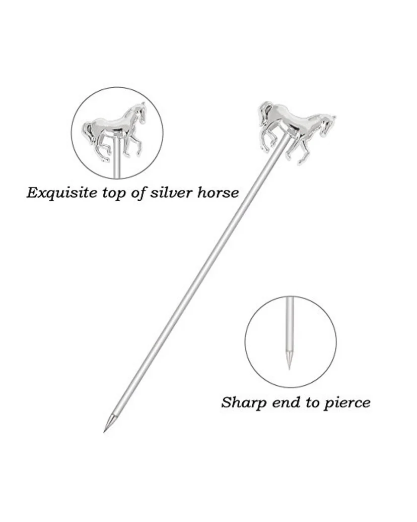 Silver - Horse Cocktail Picks Set of 5 - Original Source - Image 2