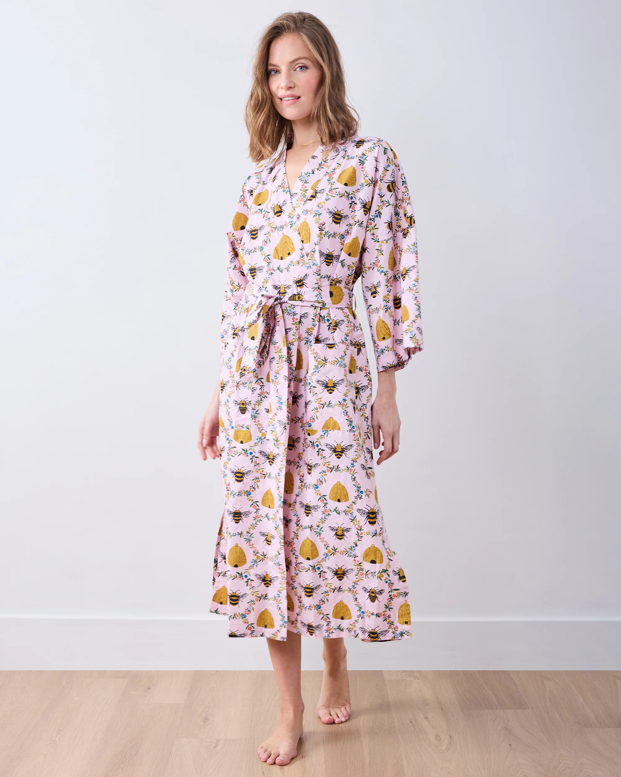 Sweet Bee - Long Robe - Pink Petal - Image 3