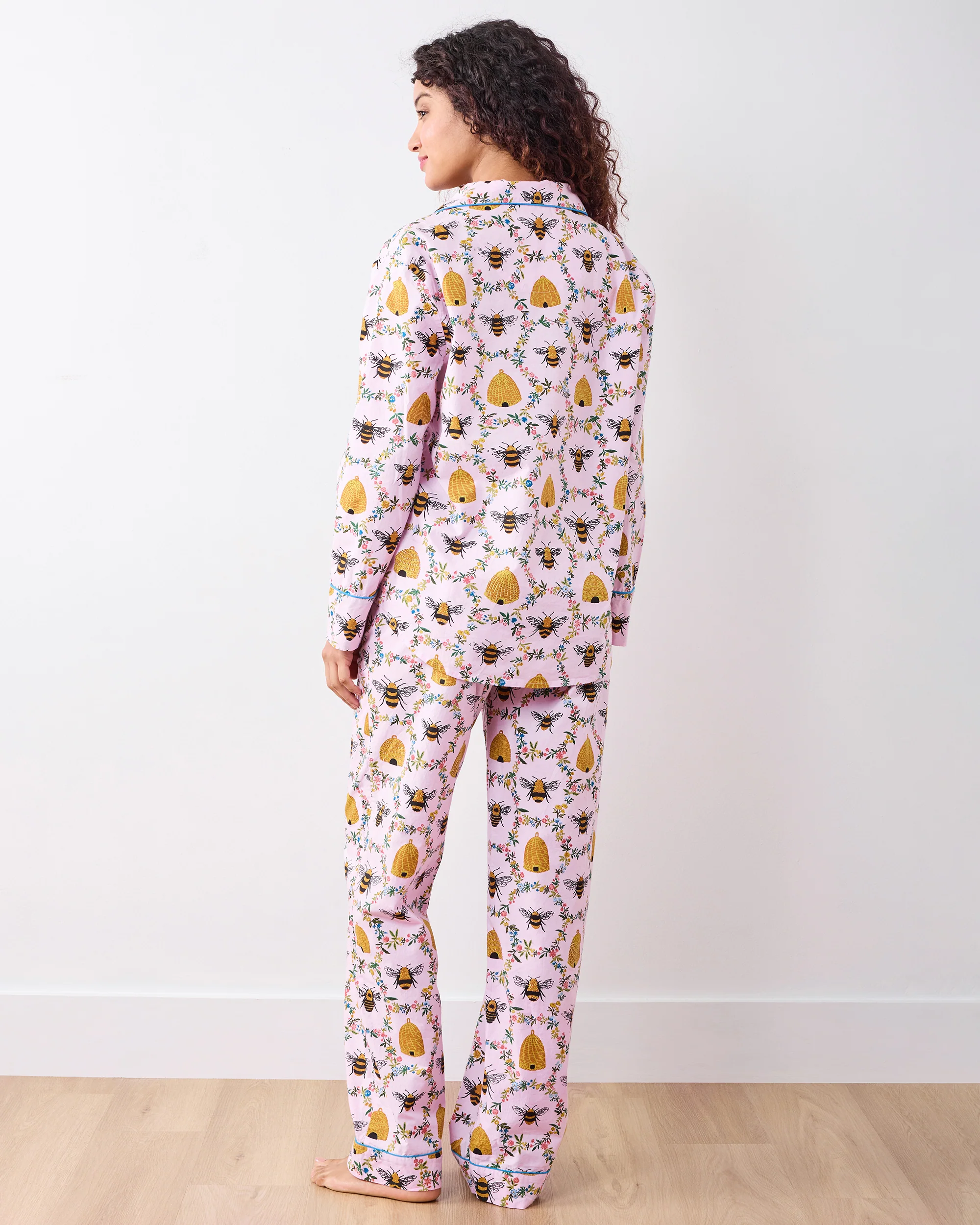 Sweet Bee - Long PJ Set - Pink Petal - Image 5