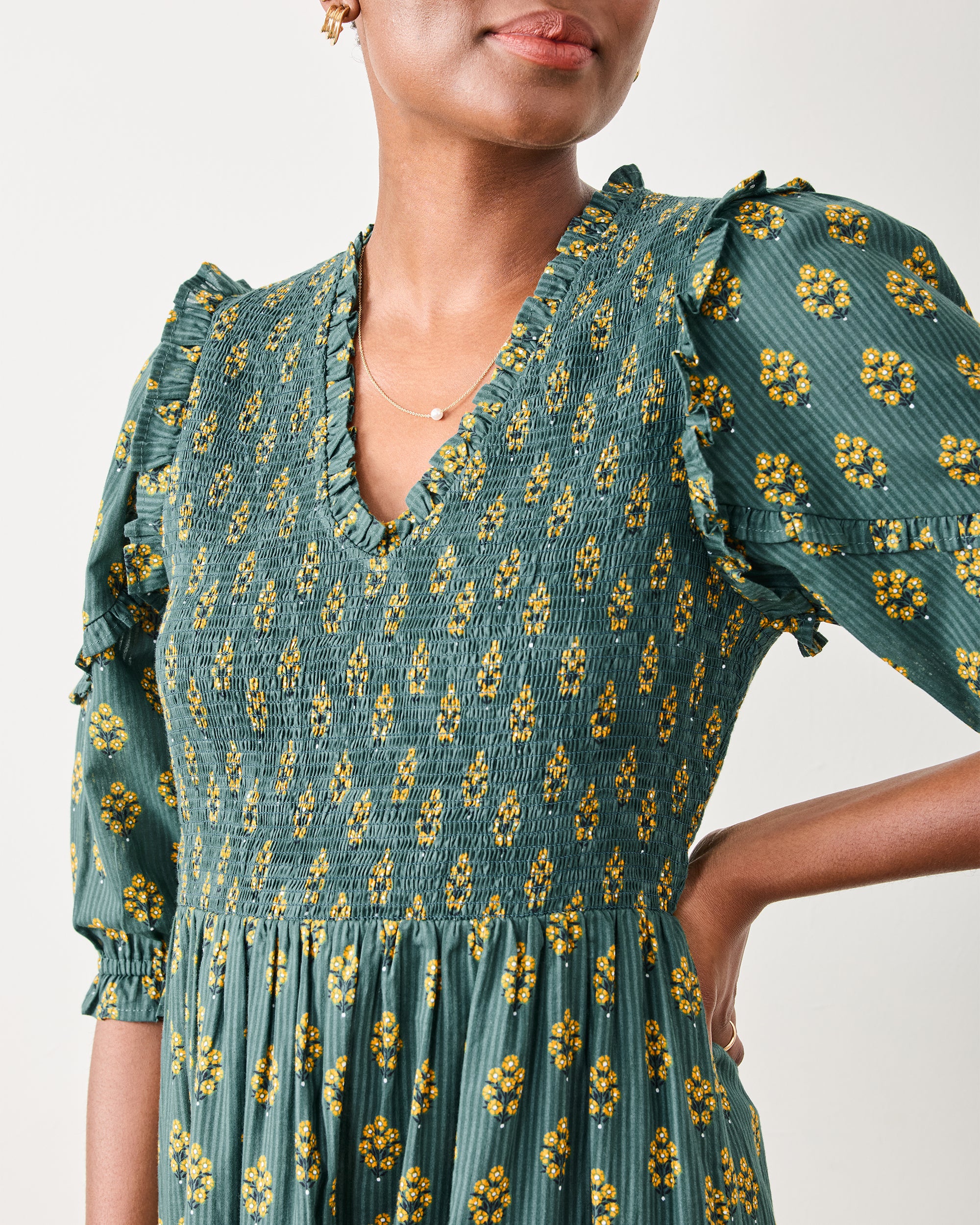 Texas Bouquet - Myrtle Dress - Desert Moss - Image 3