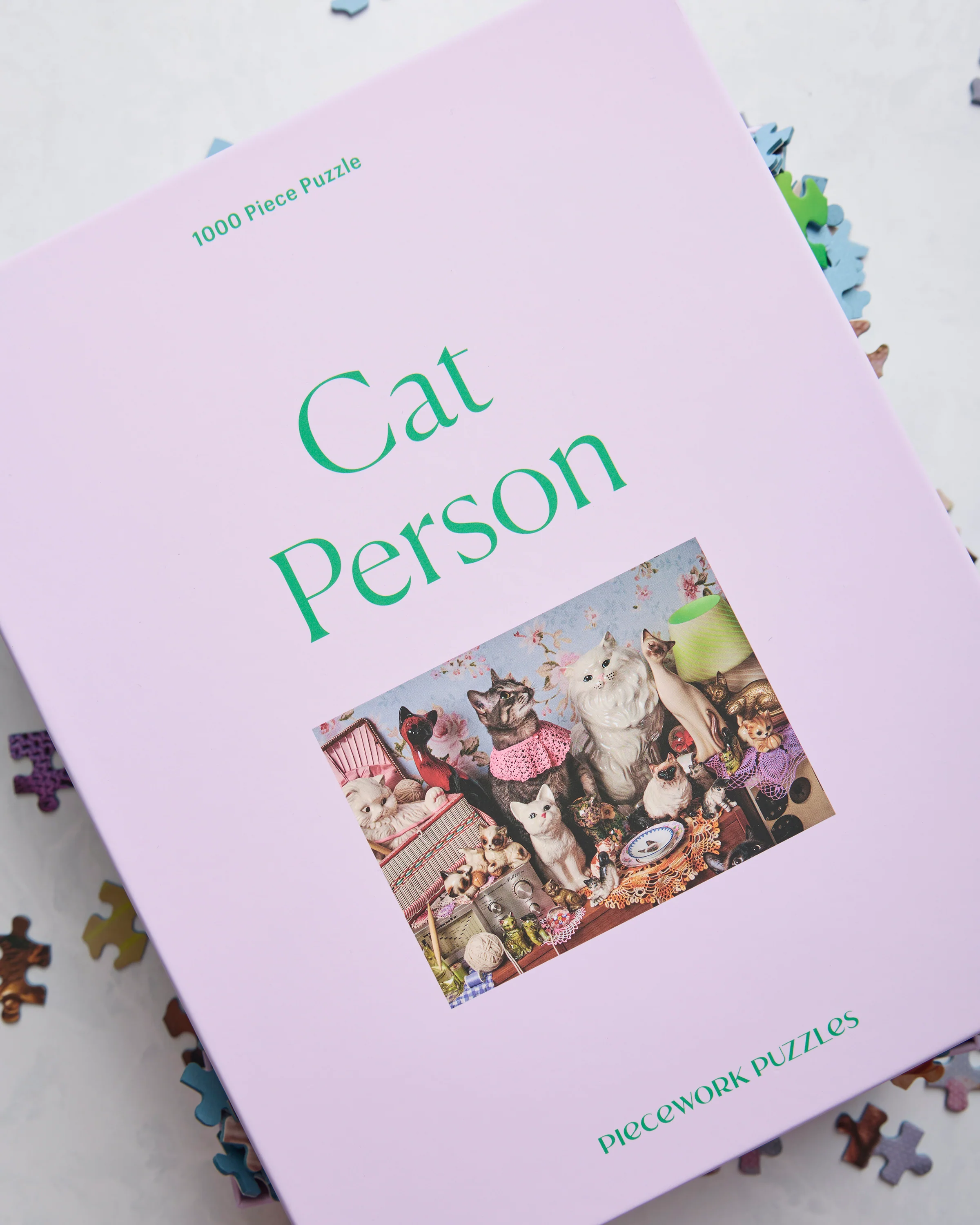 1000 Pieces - Cat Person - 1000 Piece Puzzle - Piecework Puzzles - Image 3