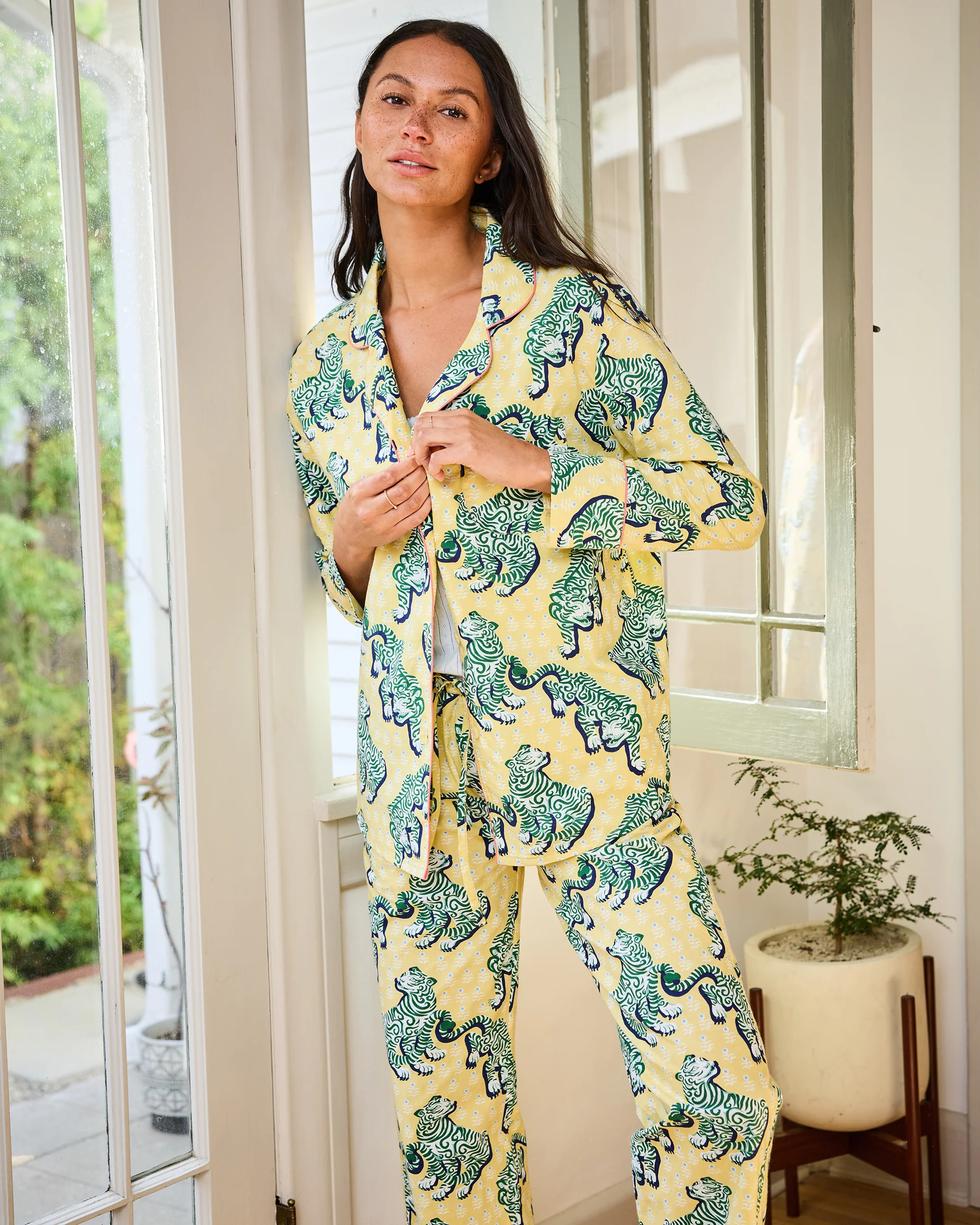 Tiger Queen - Long PJ Set - Citrine - Image 5