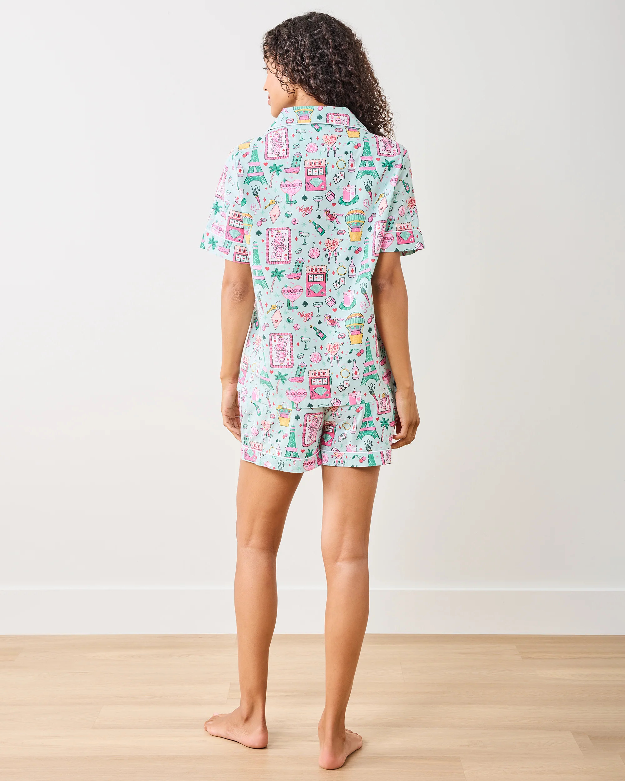 Viva Las Vegas - Short PJ Set - Mint - Image 4