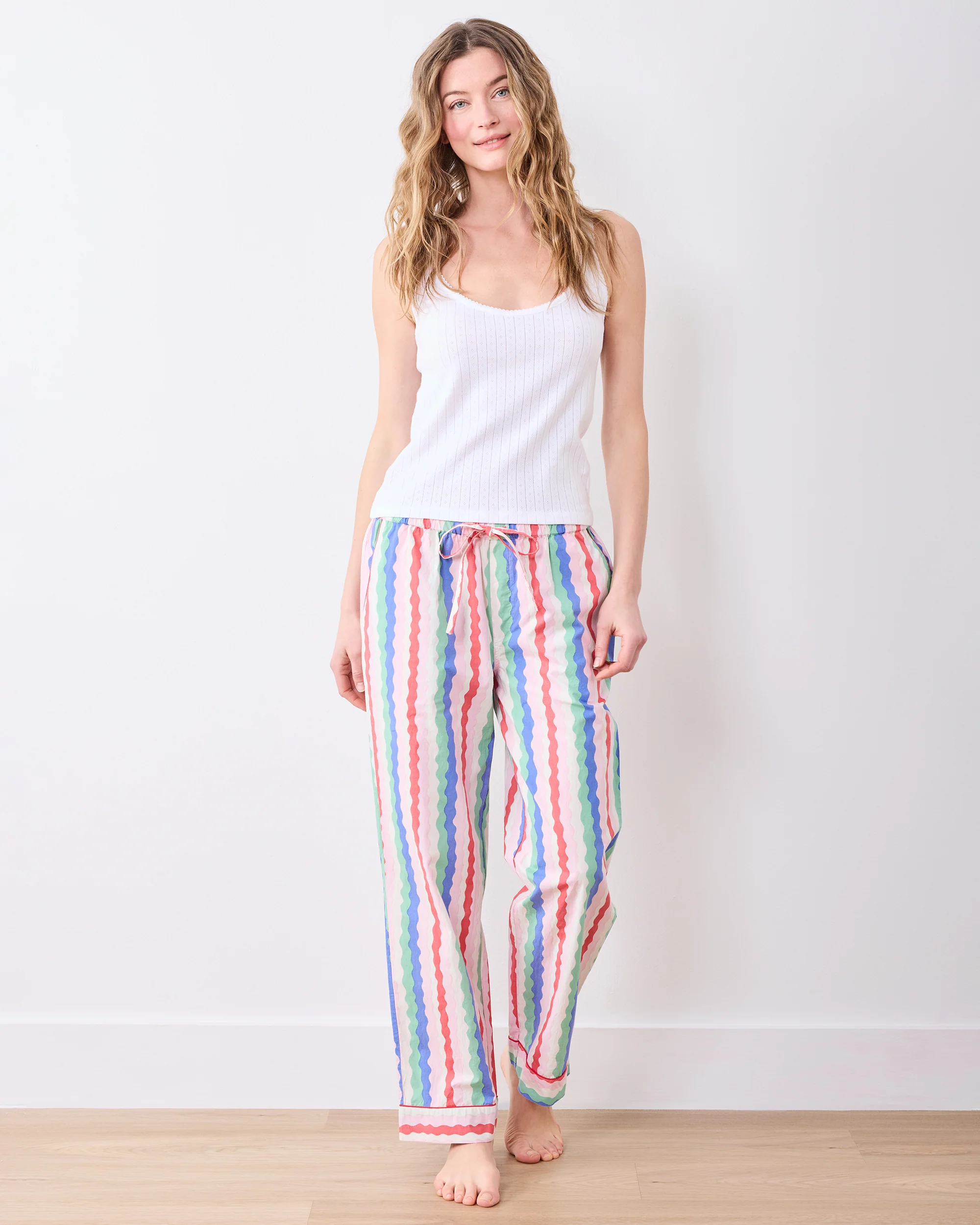 Wavy Stripes - PJ Pants - Blush - Image 2