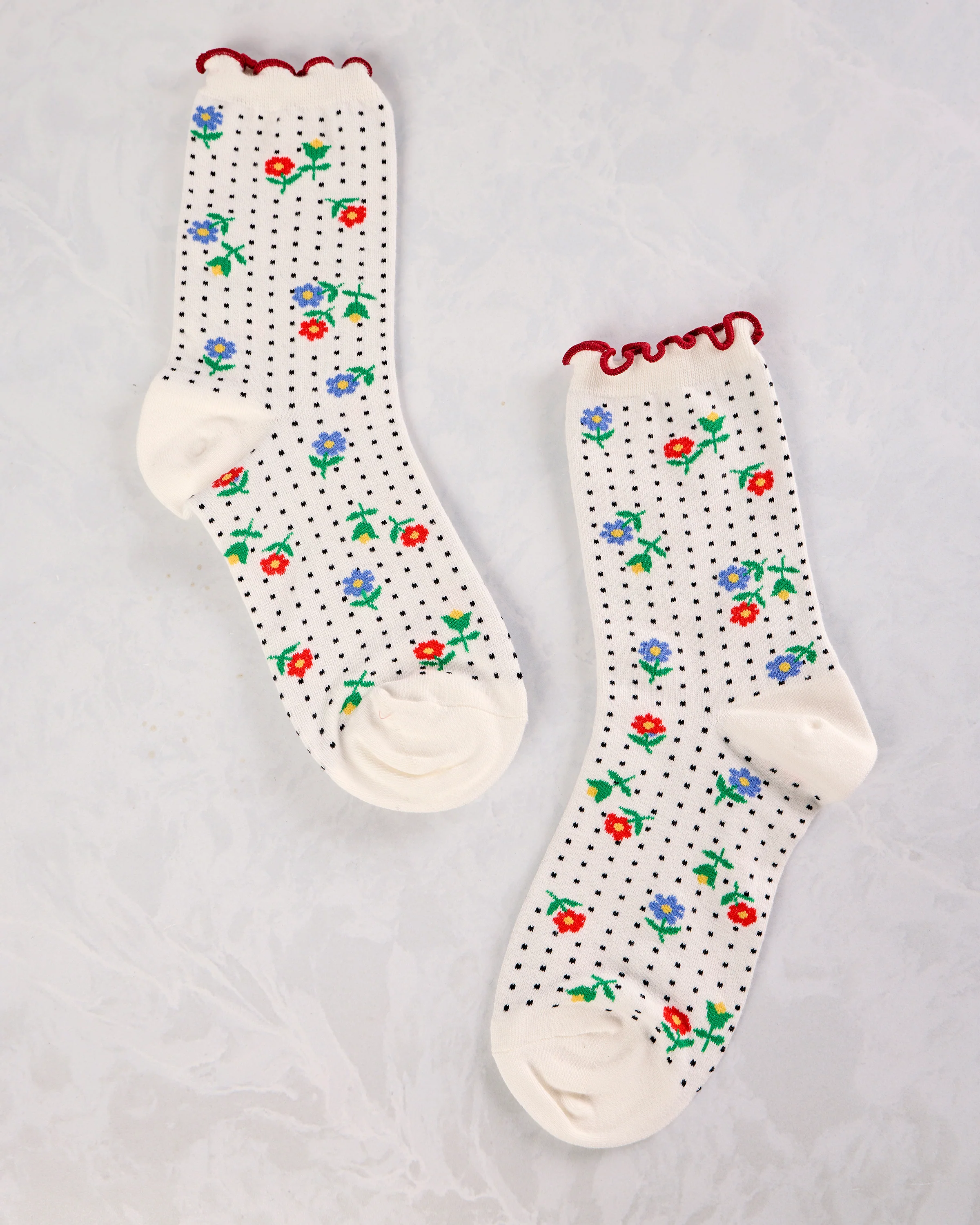 White - Dottie Floral Crew - Hansel from Basel - Image 2